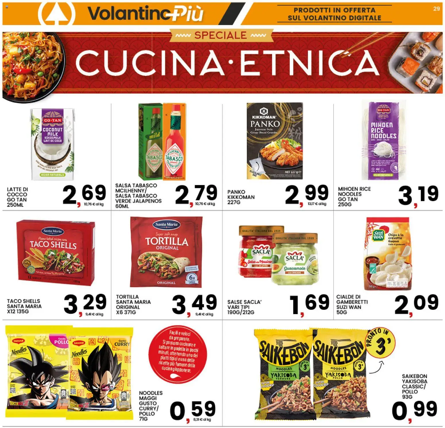Volantino Interspar del 09.04.2026 | Pagina: 29 | Prodotti: Pollo, Latte, Padella, Gamberetti