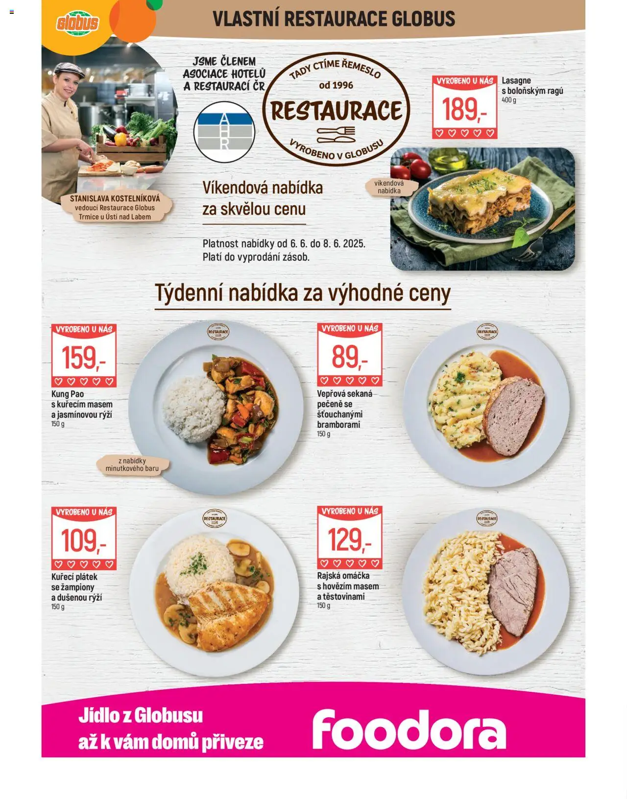 Globus leták - Trmice od 04.06.2025 | Strana: 7 | Produkty: Žampiony, Globus, Sekaná, Lasagne