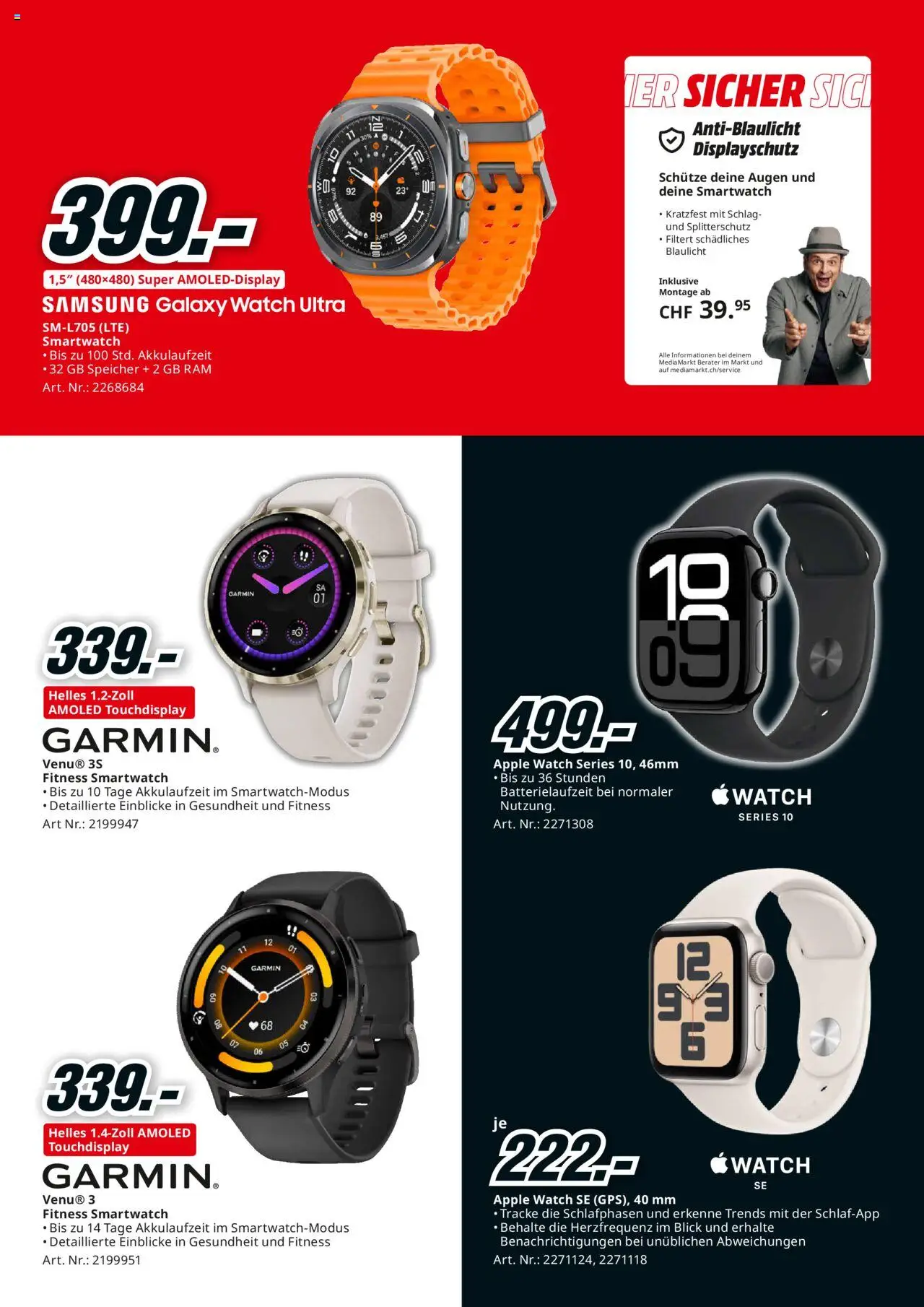 Media Markt Aktionen ab 22.06.2025 | Seite: 7 | Produkte: Smartwatch, Apple, Samsung, Apple Watch