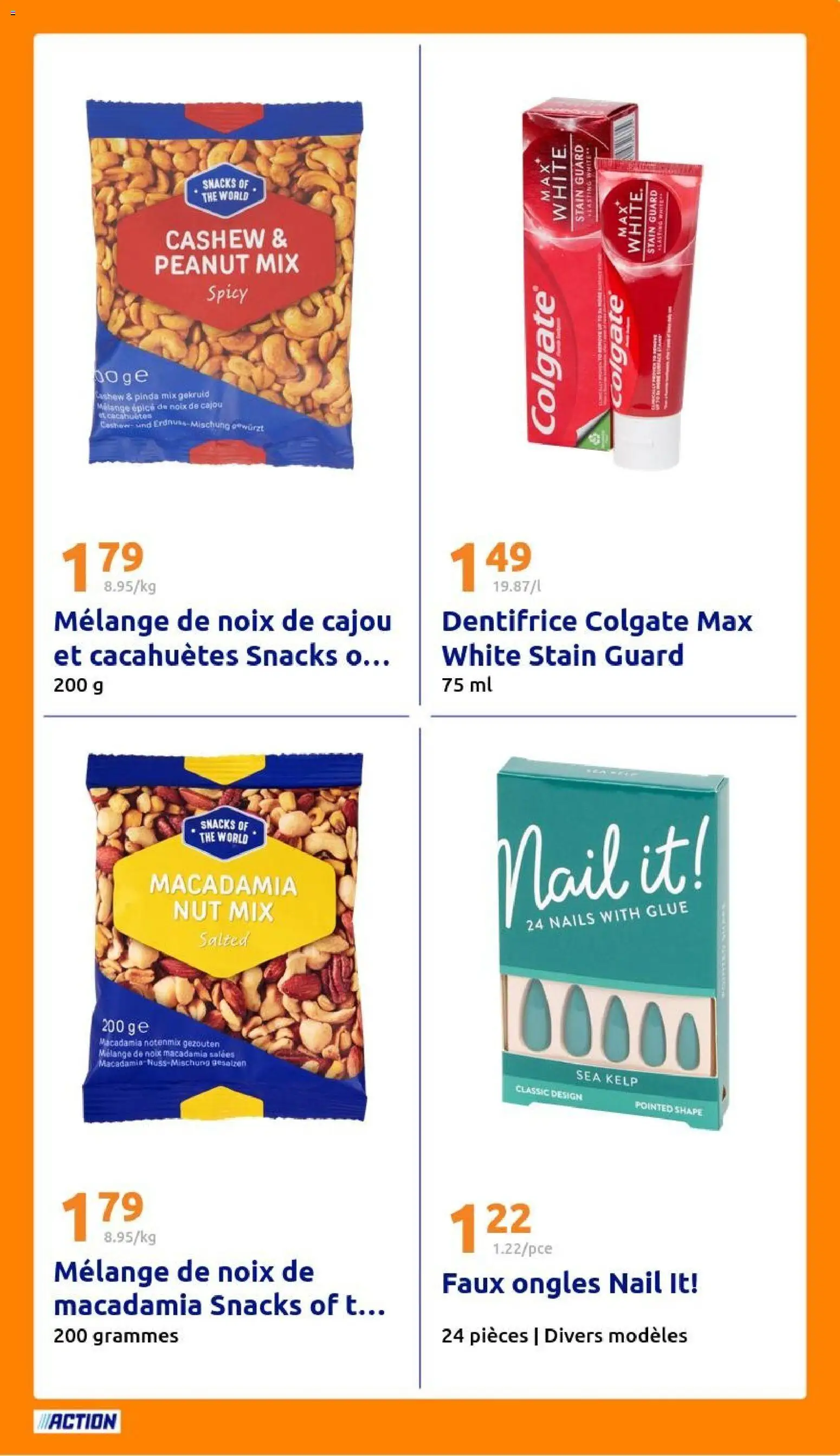 {H1} | Page: 25 | Produits: Noix de cajou, Dentifrice, Thé, Noix