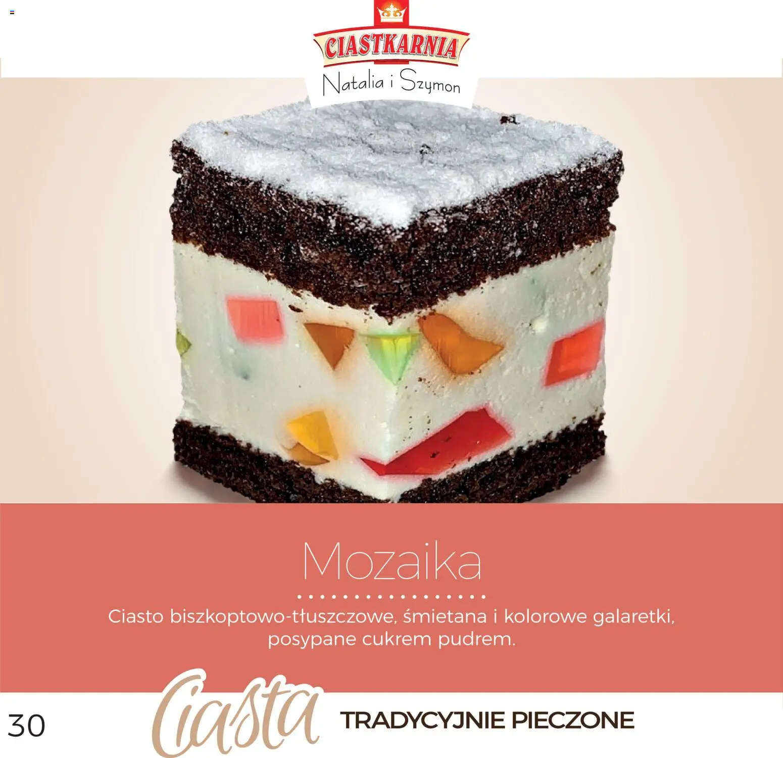 Topaz Gazetka - Ciasta  od 01.12.2025 | Strona: 30 | Produkty: Ciasto, Śmietana