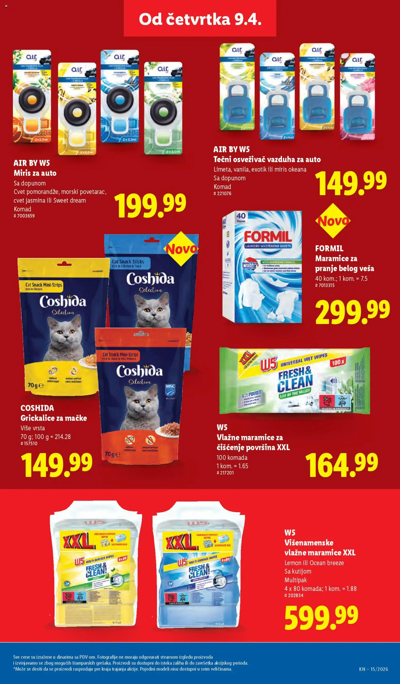 Lidl katalog - važi od 09.04.2026 | Strana: 27 | Proizvode: W5, Miris, Vlažne maramice