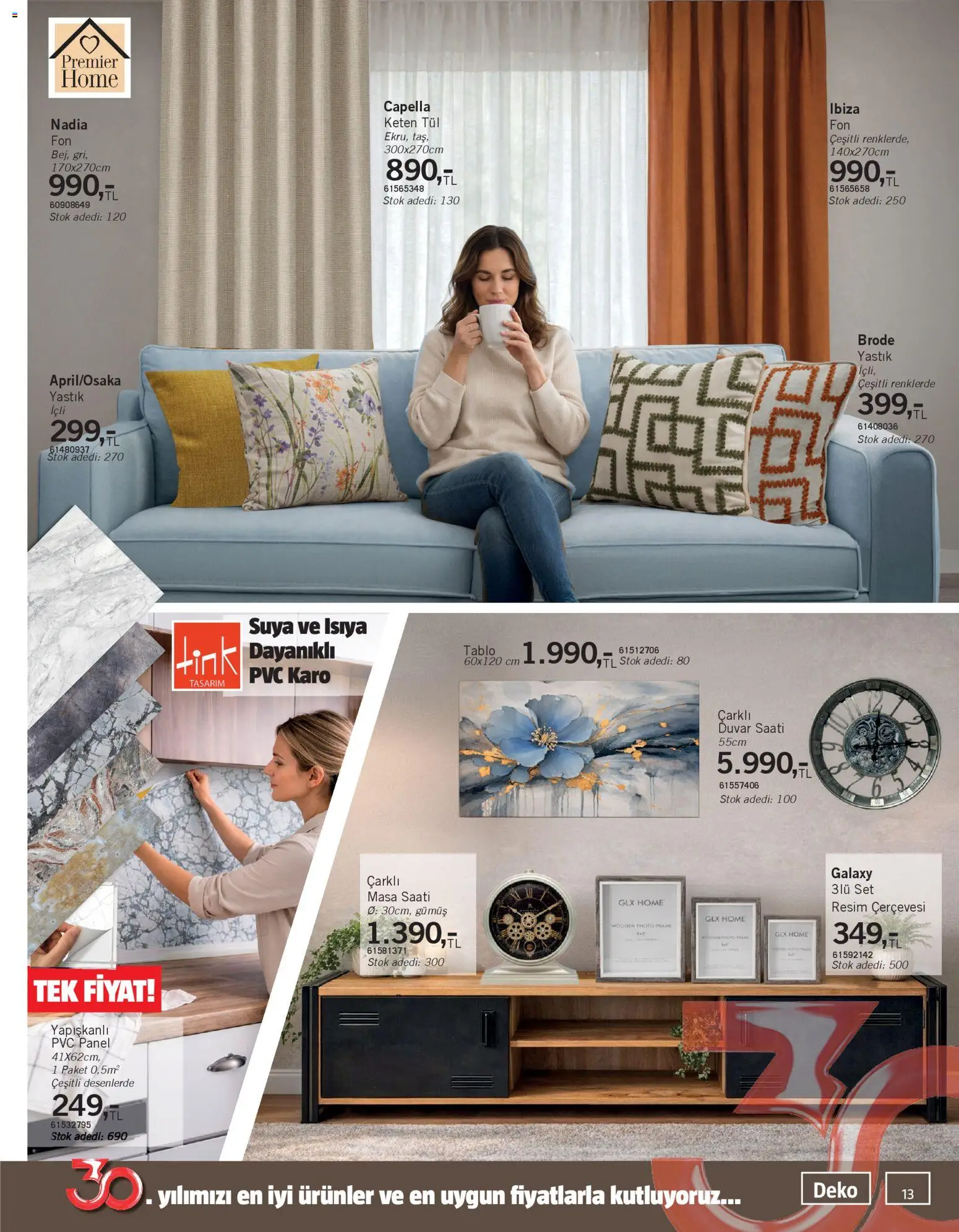 Bauhaus Katalog - 18.04.2026 tarihinden itibaren geçerlidir | Sayfa: 13 | Ürünler: Yastık, Masa