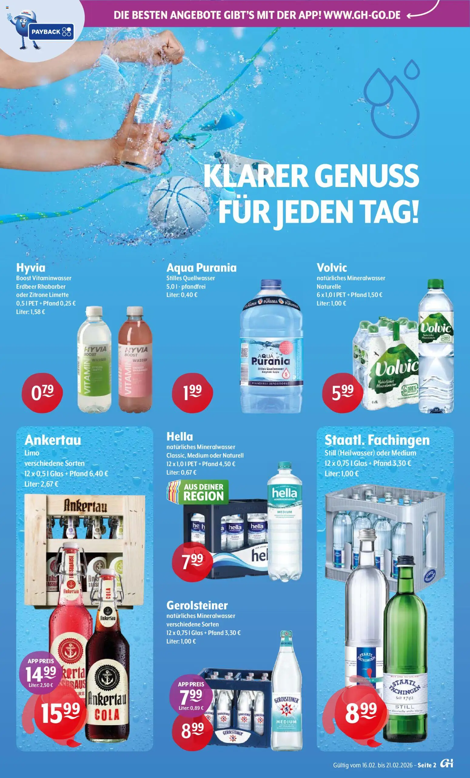 Getränke Hoffmann - Hamburg – gültig ab 16.02.2026 | Seite: 2 | Produkte: Wasser, Hella, Limette, Fassbrause