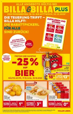 Billa Flugblatt - Amstetten, Neufurth ab 16.10.2025 gültig