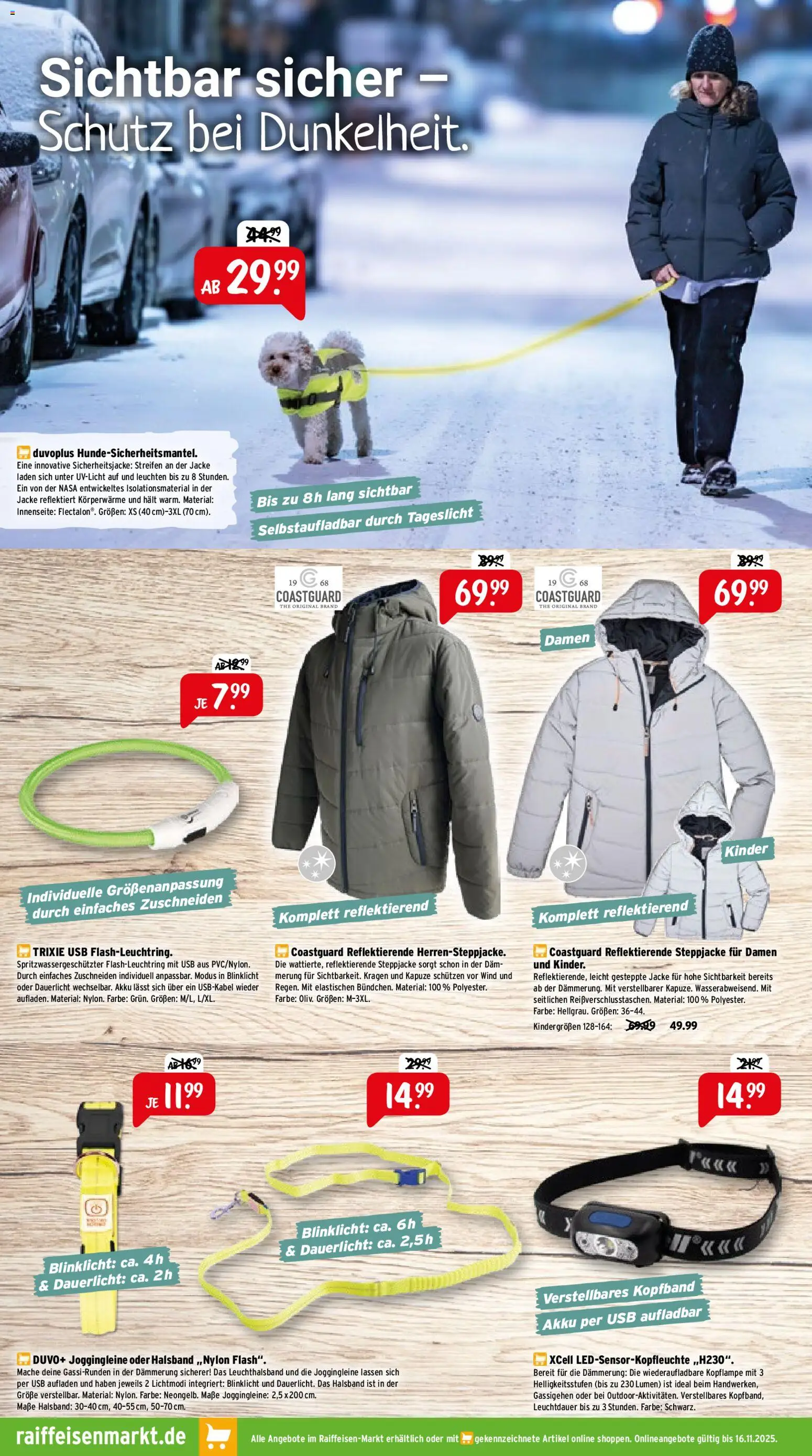 Raiffeisen Markt Prospekt 	 – gültig ab 01.11.2025 | Seite: 6 | Produkte: USB, Steppjacke, Jacke
