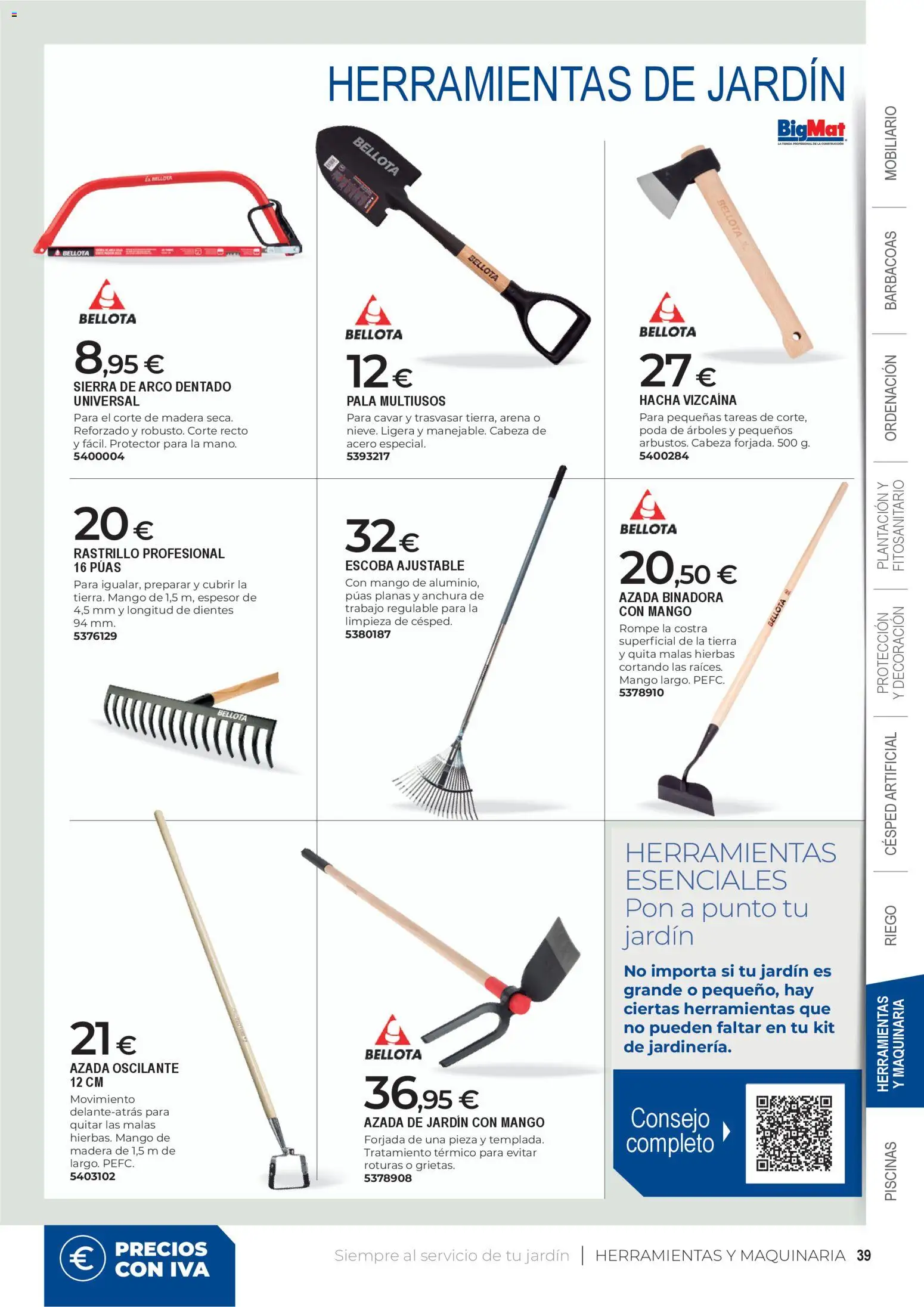 BigMat - Jardin y Piscinas 2026 │ válido desde el 23.03.2026 | Página: 39 | Productos: Rastrillo, Escoba, Ρούτερ