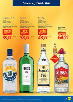 Pogląd oferty "Sierra, tequila, 700 ml Blanco lub Reposado" - ważna od 17.03.2026 | Strona: 40