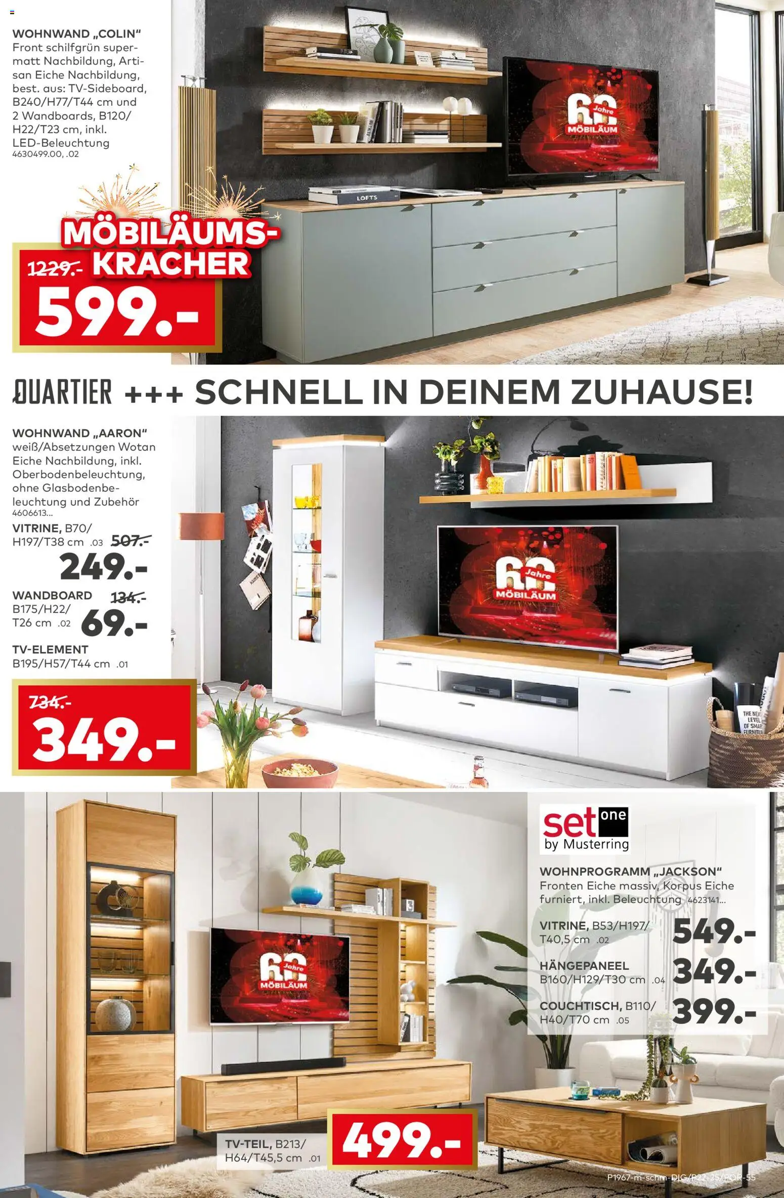 Porta! Jetzt Möbeltrends entdecken und 25% Möbiläumsrabatt auf ALLE Möbel sichern - Aachen – gültig ab 10.11.2025 | Seite: 5 | Produkte: Wohnwand, Wandboard