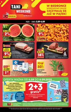 Pogląd oferty "Biedronka gazetka - Tani weekend" - ważna od 05.09.2025