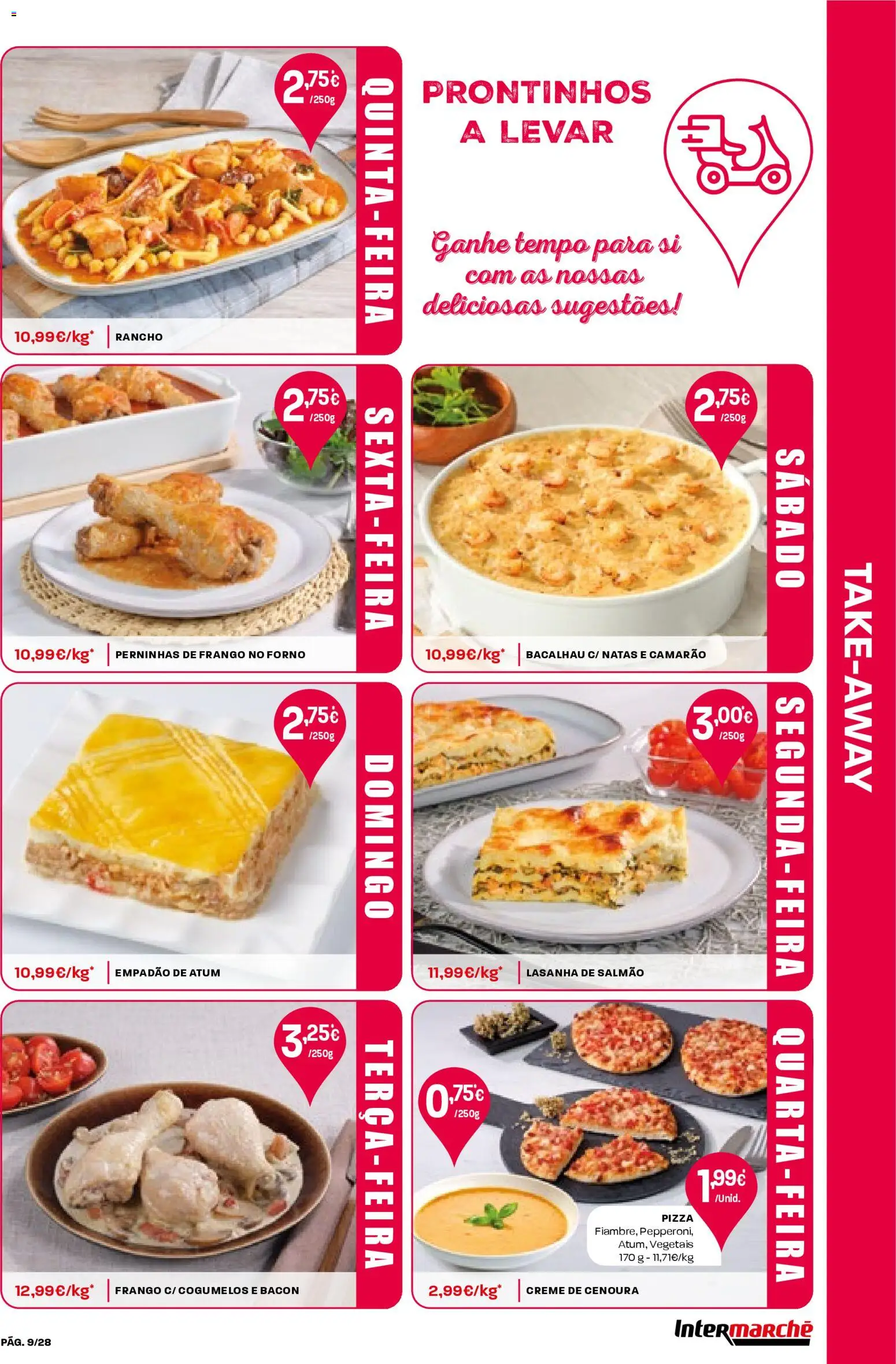 Intermarché Folheto Contact │ válido de 16.04.2026 | Página: 9 | Produtos: Atum, Frango, Lasanha, Creme