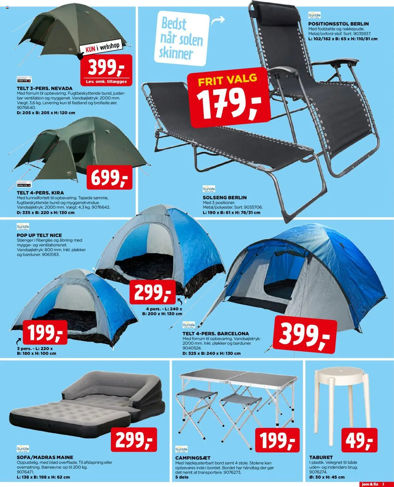 Jem & fix Tilbudsavis gyldig fra 29.06.2025 | Side: 3 | Produkter: Bord