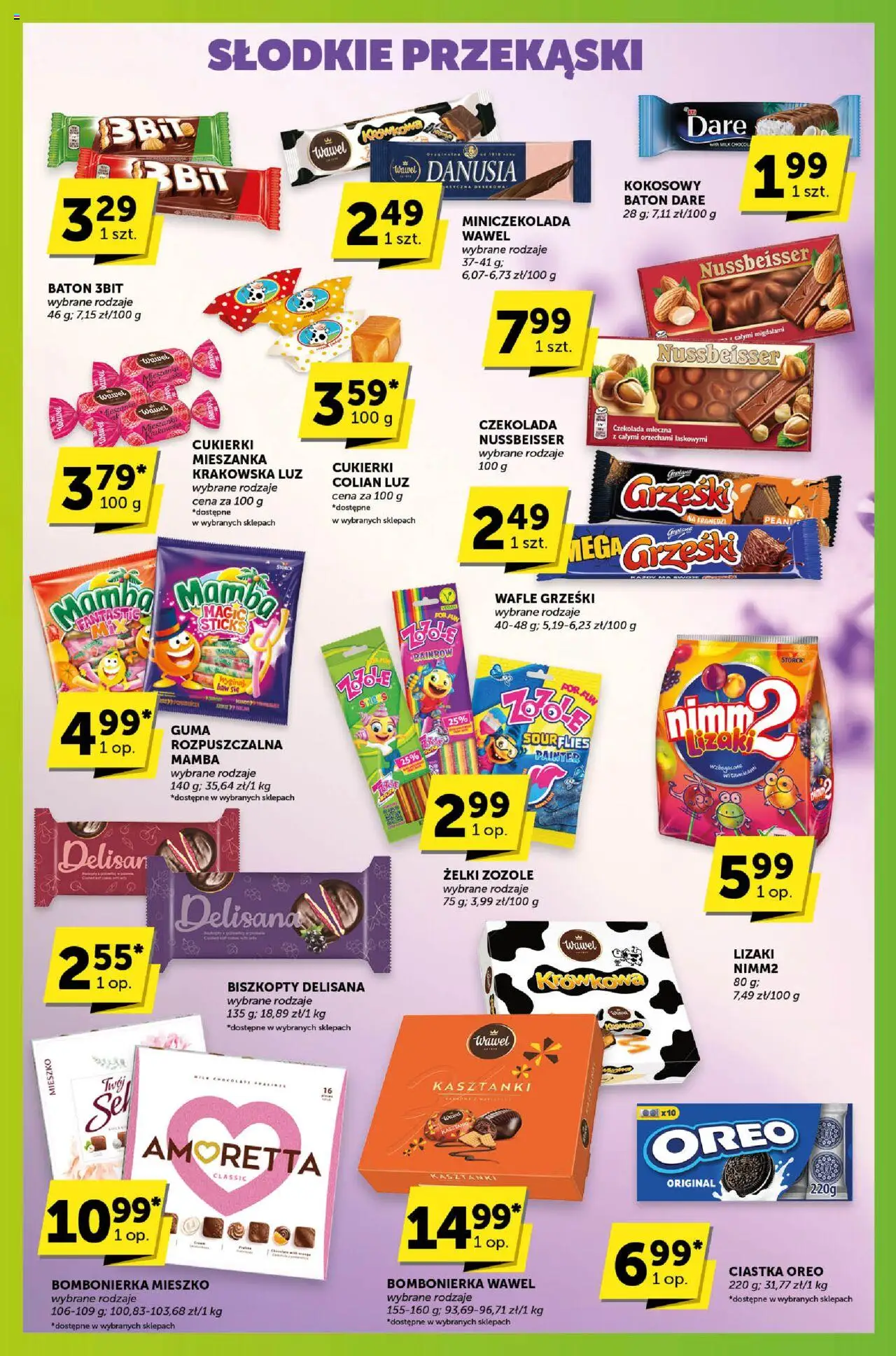 Groszek Gazetka - Sprawdź, co więcej od 16.10.2025 | Strona: 5 | Produkty: Ciastka Oreo, Lizaki, Czekolada, Cukierki
