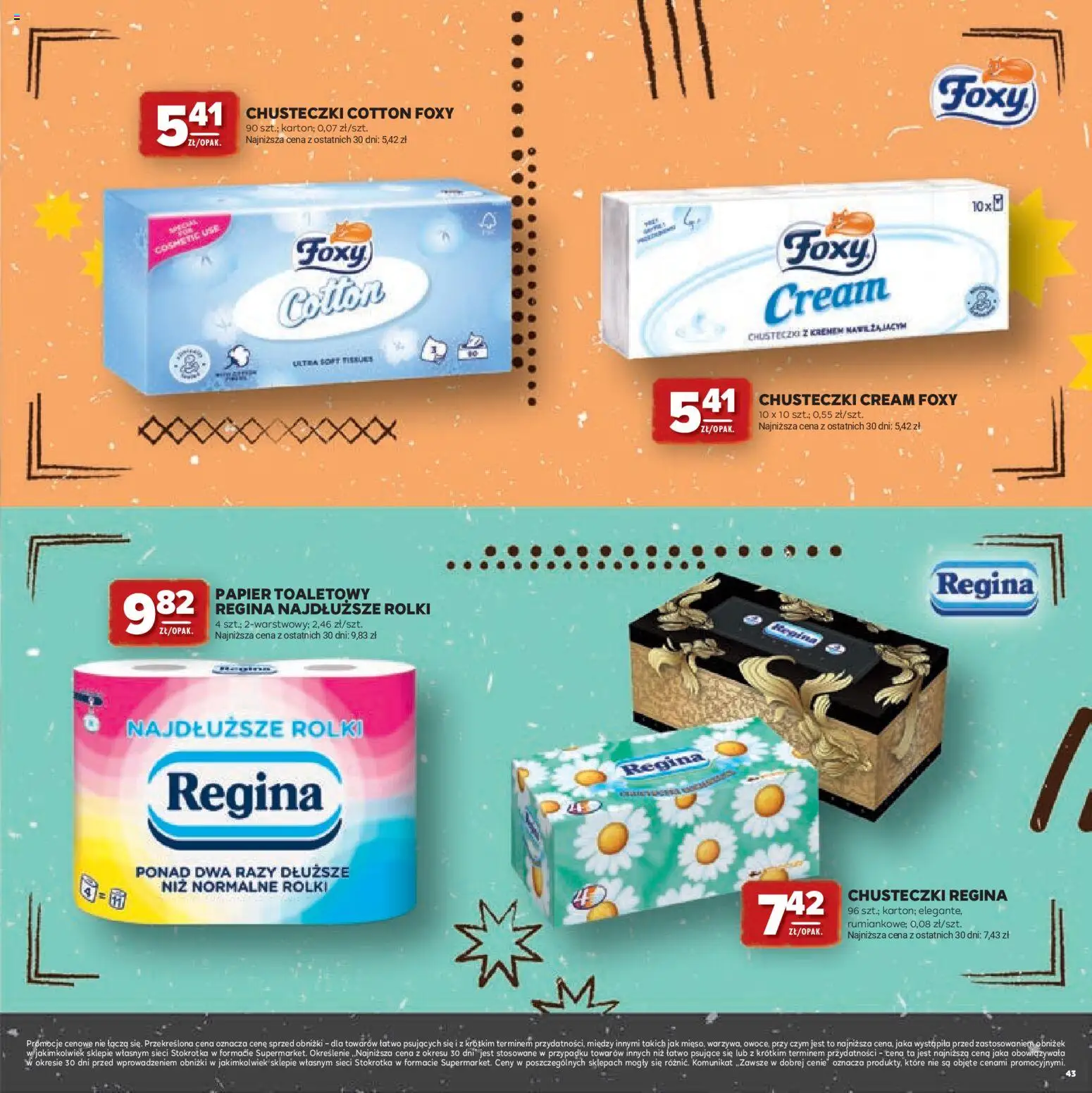 Stokrotka gazetka - Grill od 23.04.2026 | Strona: 43 | Produkty: Papier toaletowy, Stokrotka, Rolki