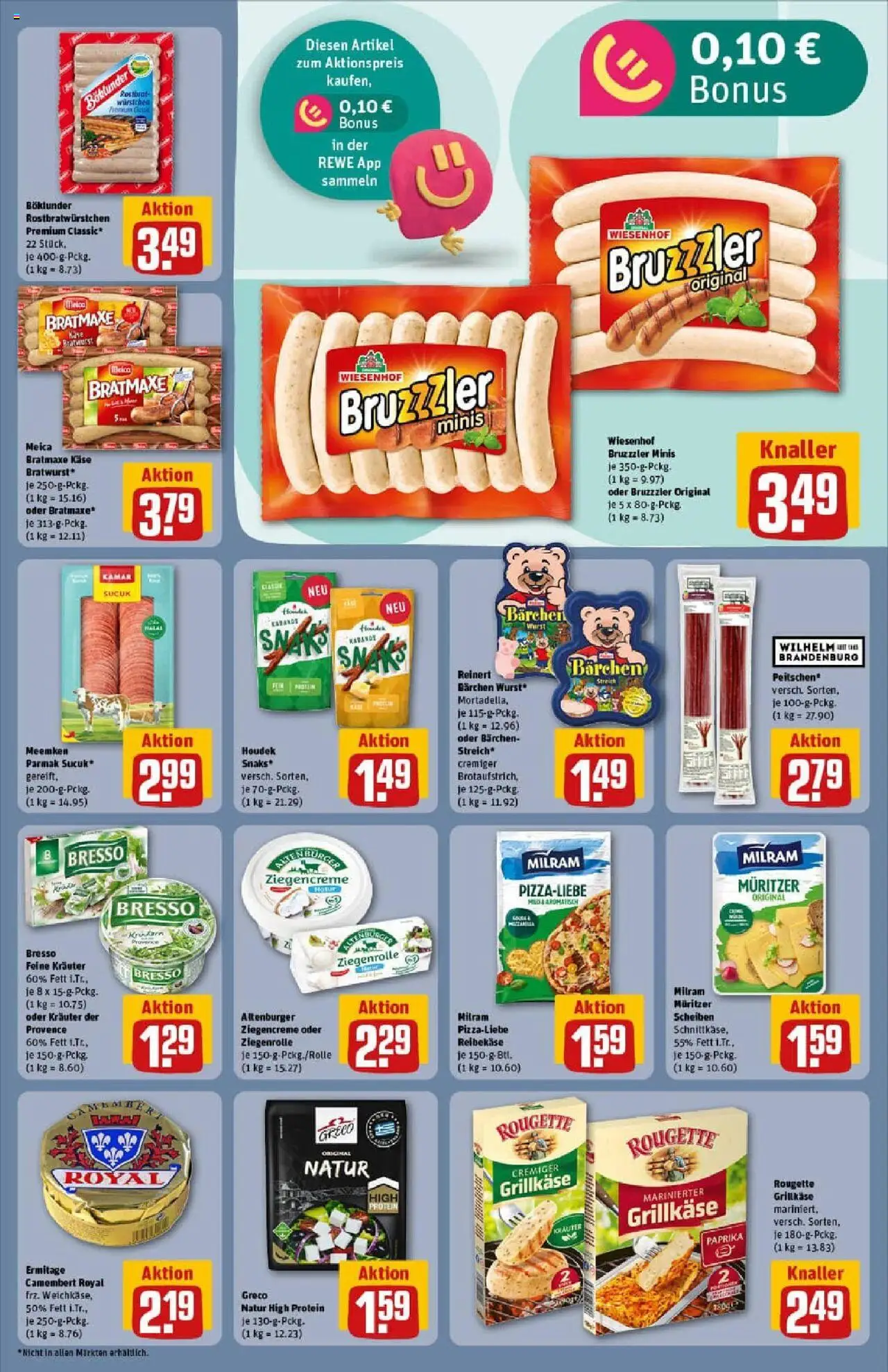 Rewe prospekt Butzbach	 - gültig ab dem 29.06.2025 | Seite: 15 | Produkte: Bresso, Paprika, Reibekase, Meemken