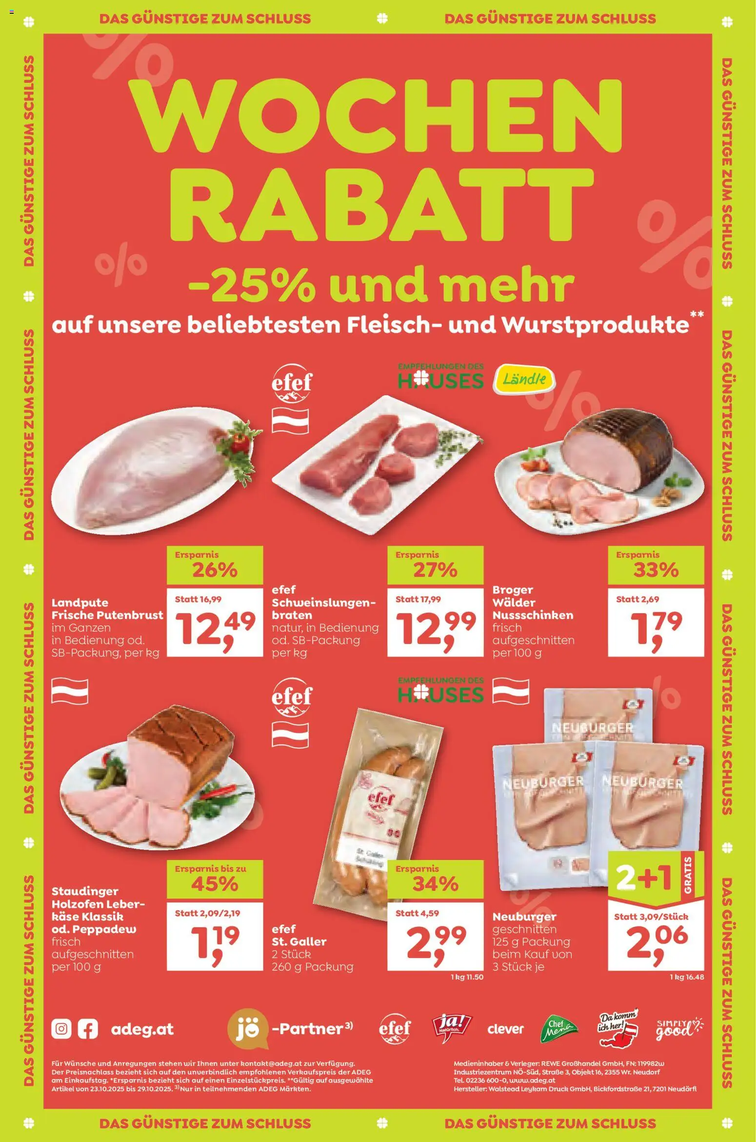 ADEG Vorarlberg gültig ab 23.10.2025 | Seite: 12 | Produkte: Käse