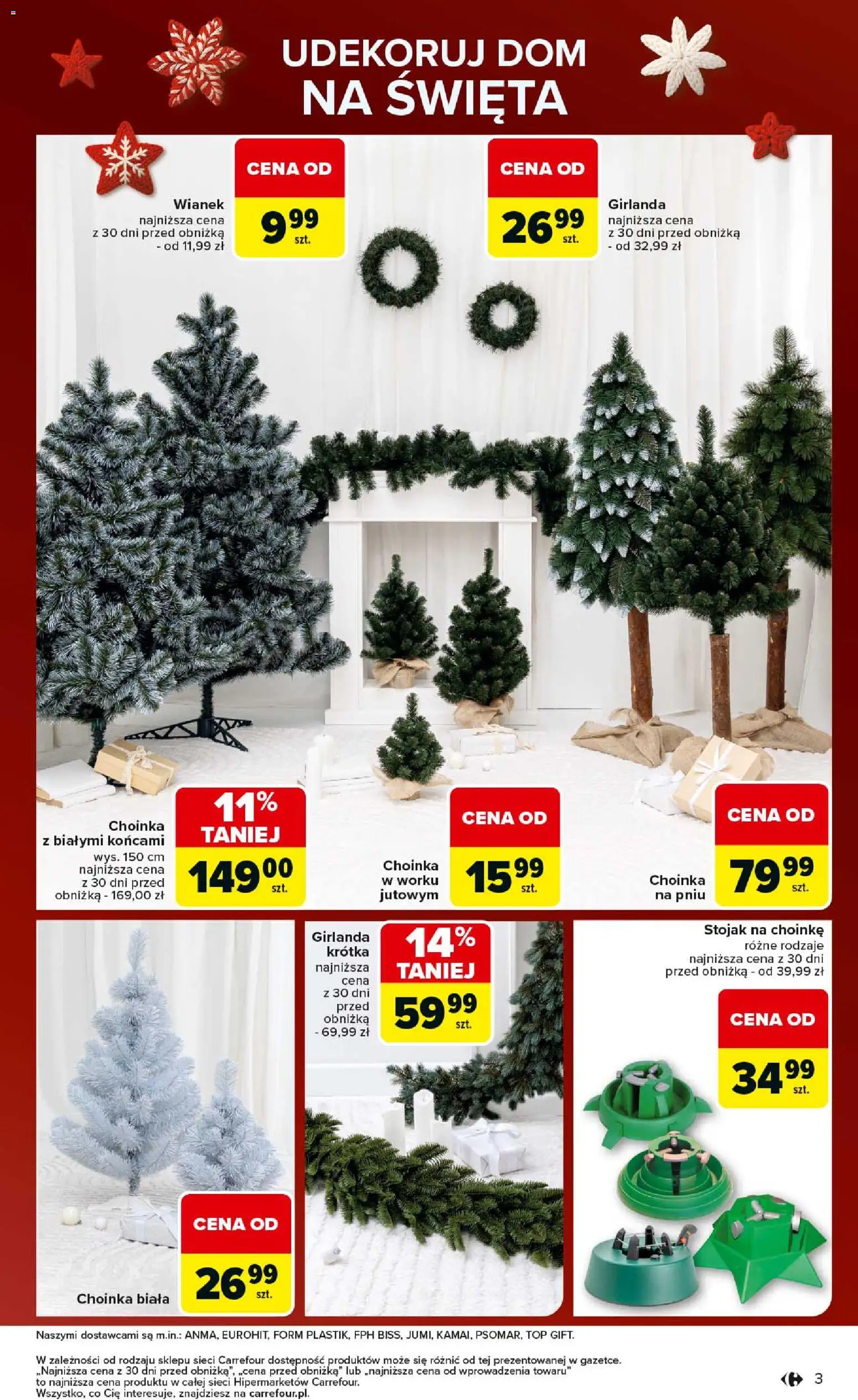 Carrefour Gazetka - Święta spełnionych marzeń od 01.12.2025 | Strona: 3 | Produkty: Top, Choinka