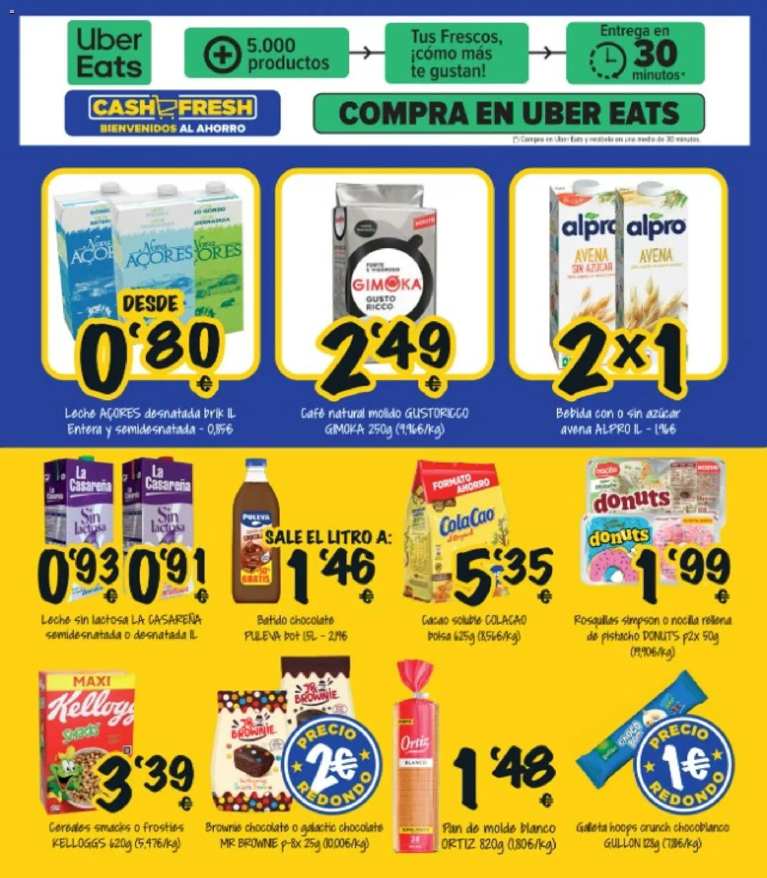 Cash Fresh folleto │ válido desde el 20.03.2026 | Página: 11 | Productos: Leche, Chocolate, Pan de molde, Bolsa