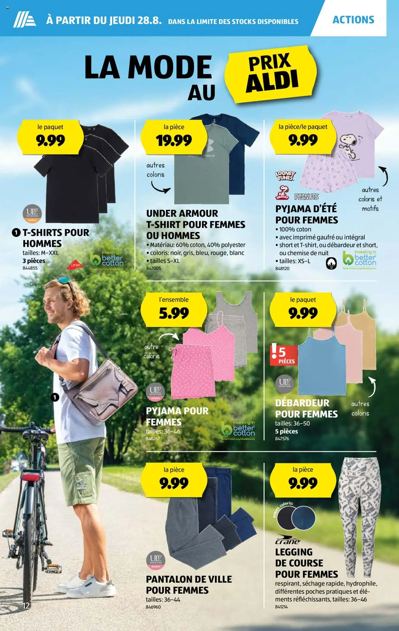 Aldi Prospectus ab 28.08.2025 | Seite: 12 | Produkte: Pyjama