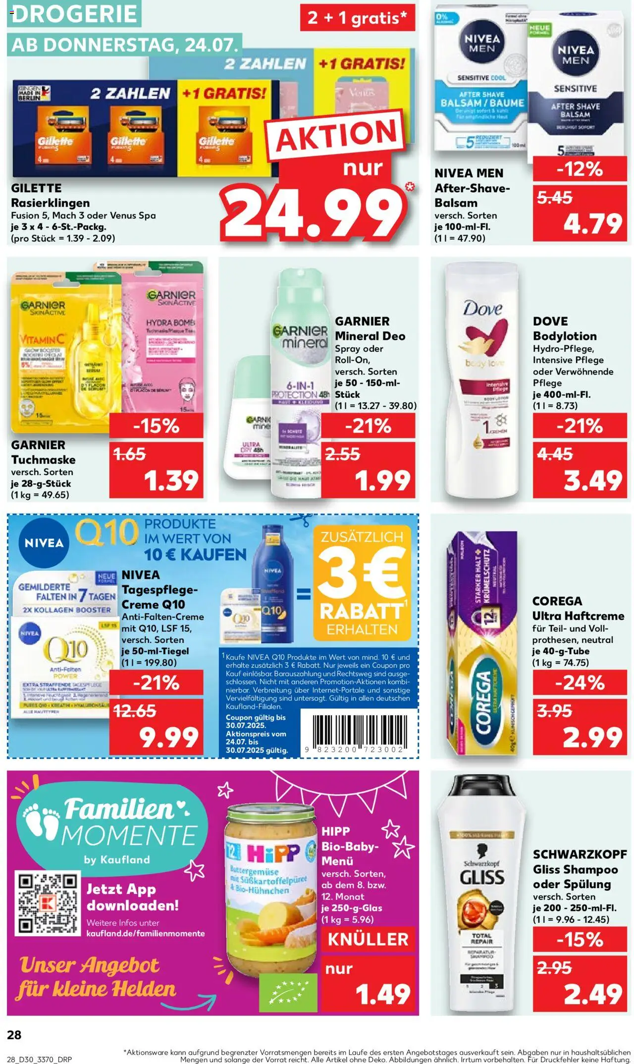 Kaufland Prospekt 	 - gültig ab dem 24.07.2025 | Seite: 28 | Produkte: Shampoo, Spülung, Creme, Tuchmaske