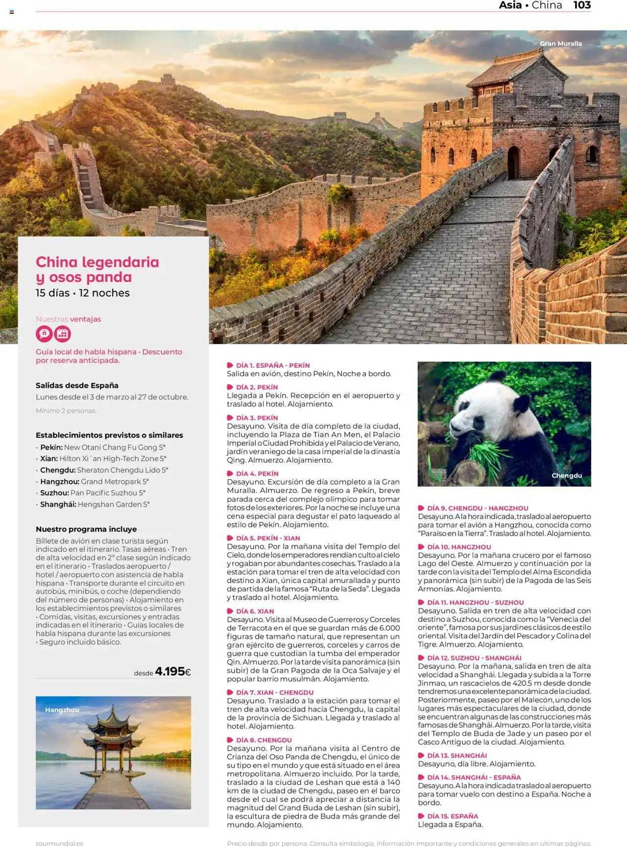 Viajes El Corte Inglés Asia y Oceanía │ válido desde el 01.01.2025 | Página: 103 | Productos: Pan