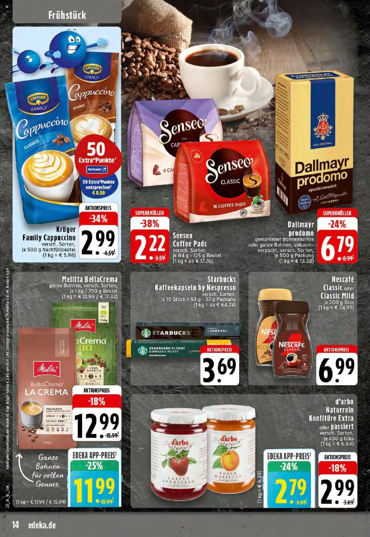 Edeka prospekt Stolberg	 - gültig ab dem 25.05.2025 | Seite: 14 | Produkte: Melitta, Senseo, Starbucks, Dallmayr