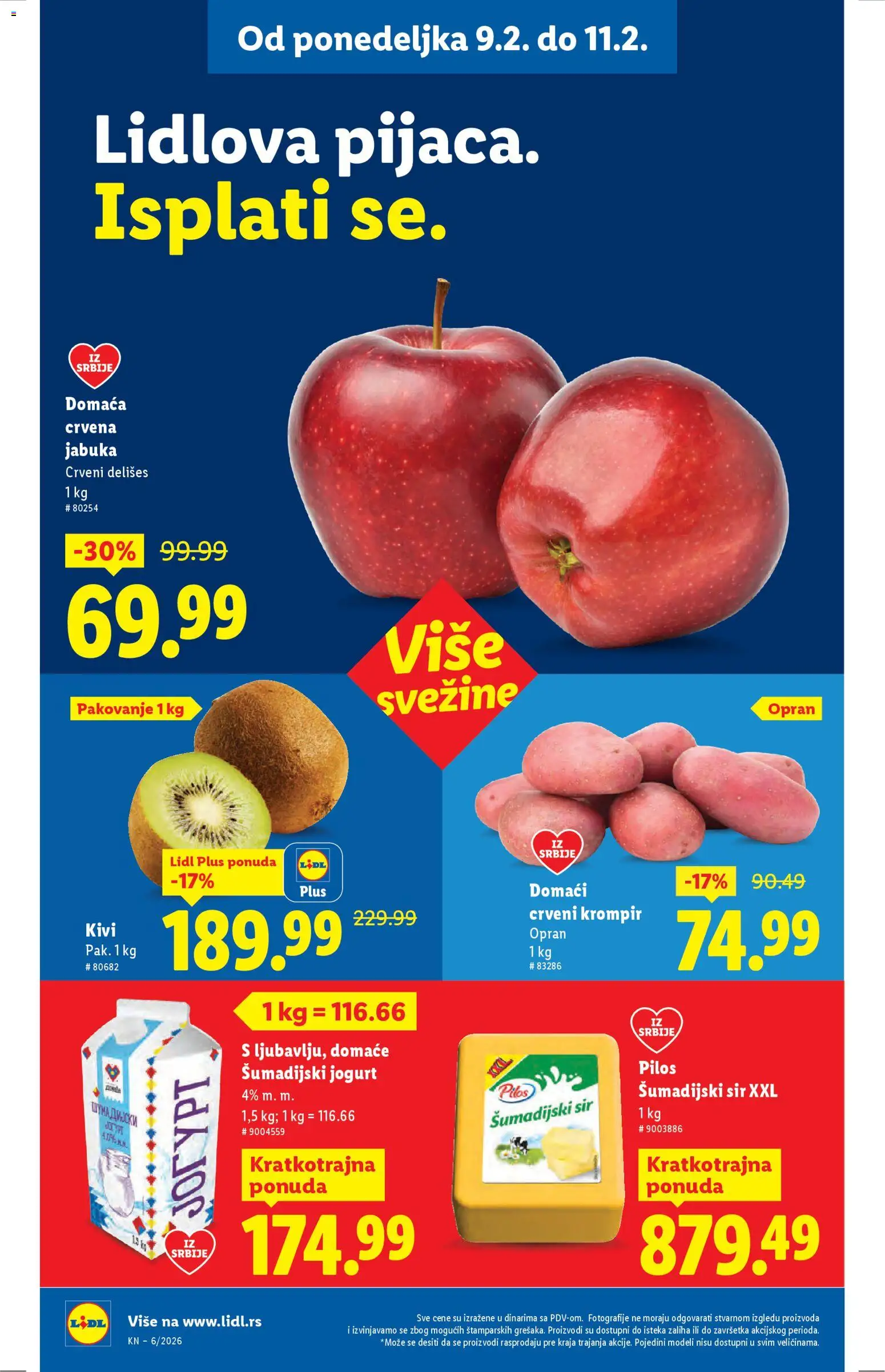 Lidl katalog - važi od 05.02.2026 | Strana: 78 | Proizvode: Kivi, Crveni krompir, Pakovanje, Jogurt