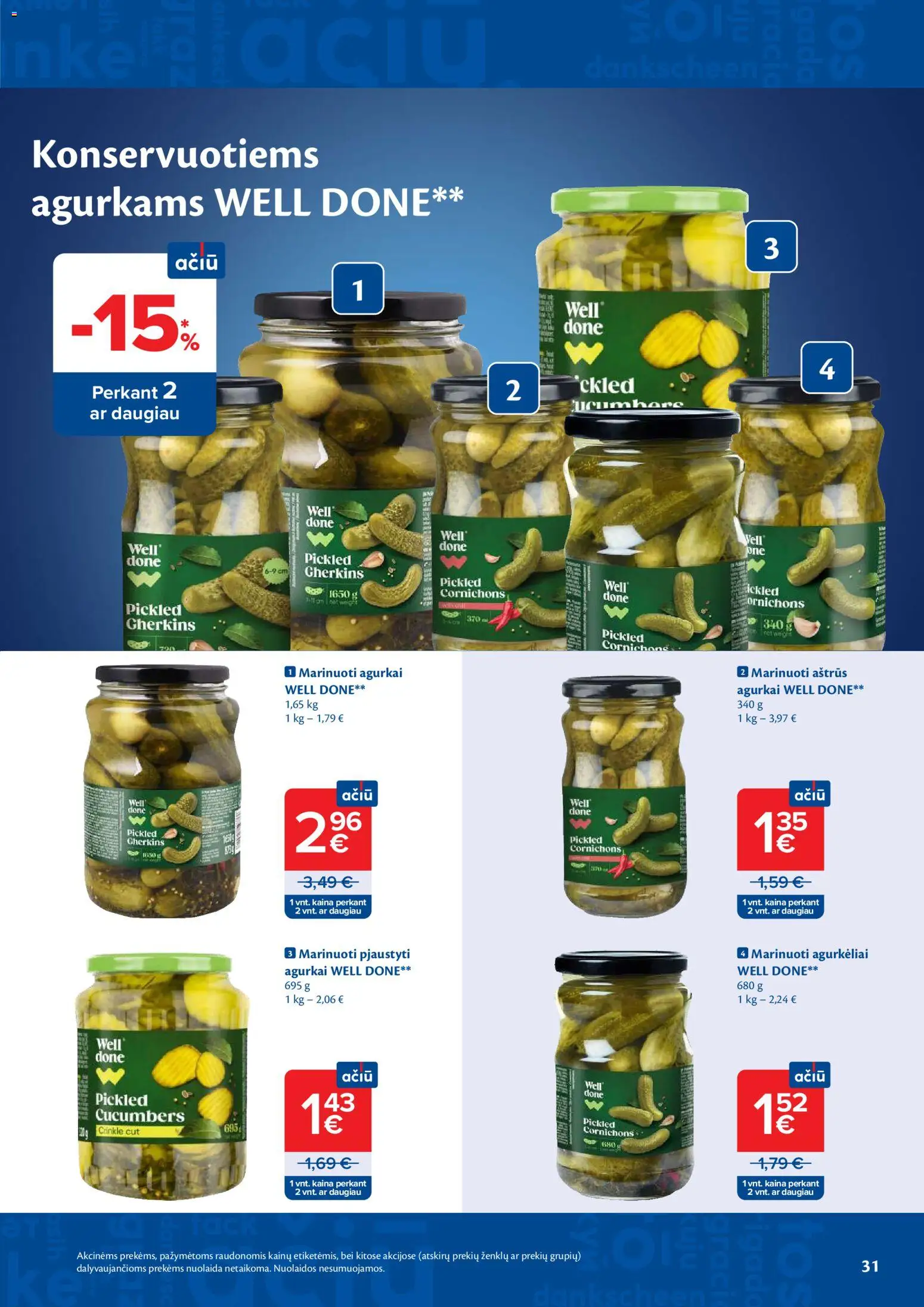 MAXIMA akcijos nuo 21.04.2026 | Puslapis: 31 | Prekių: Agurkai