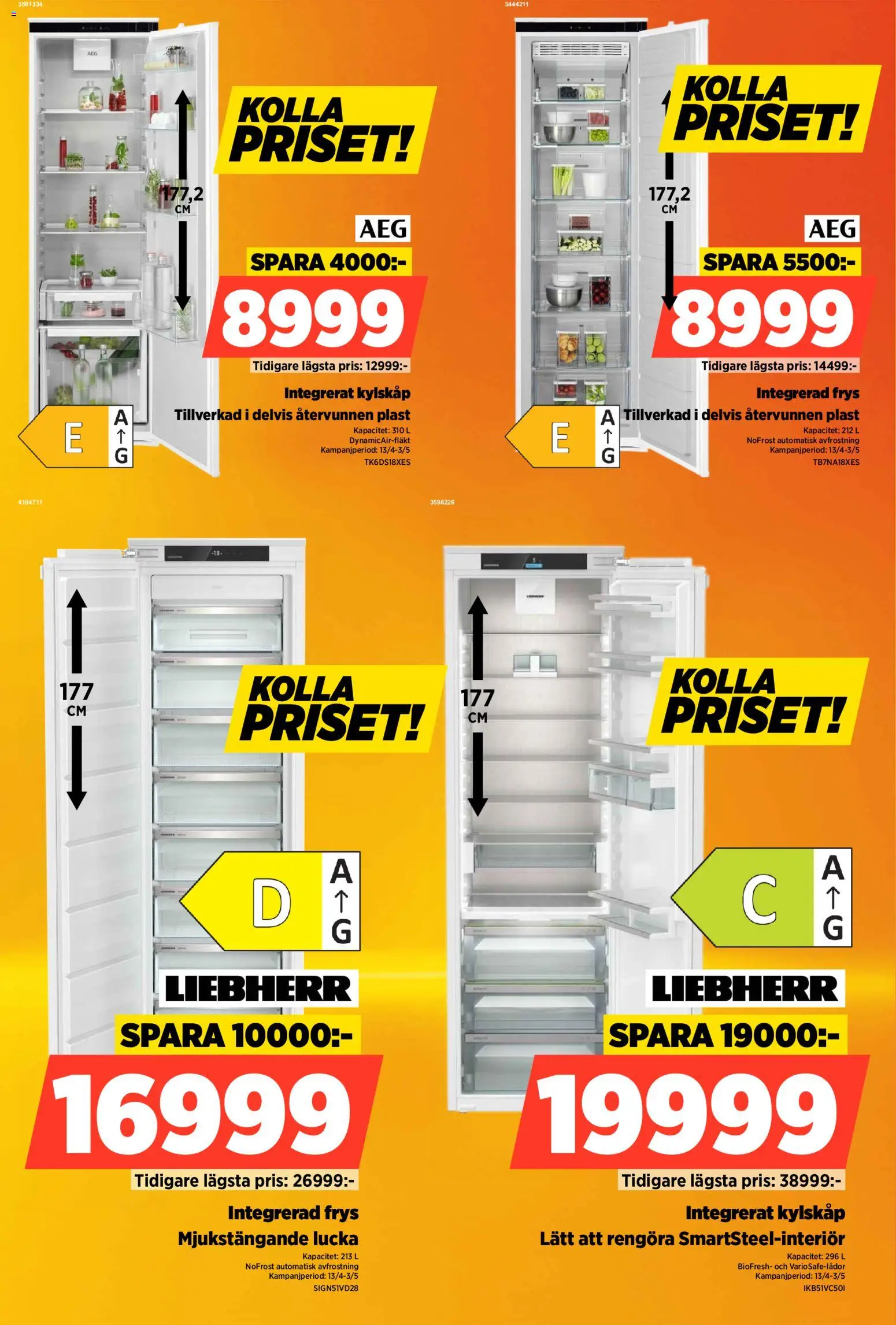 Power reklamblad aktuell från 27.04.2026 | Sida: 33 | Produkter: Kylskåp, Frys