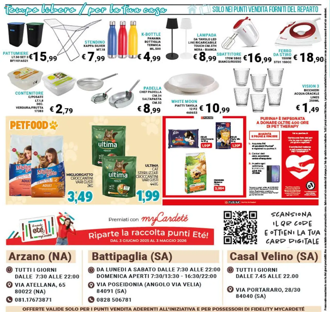 Volantino Eté del 25.07.2025 | Pagina: 24 | Prodotti: Sbattitore, Stendino, Ferro da stiro, Bottiglia