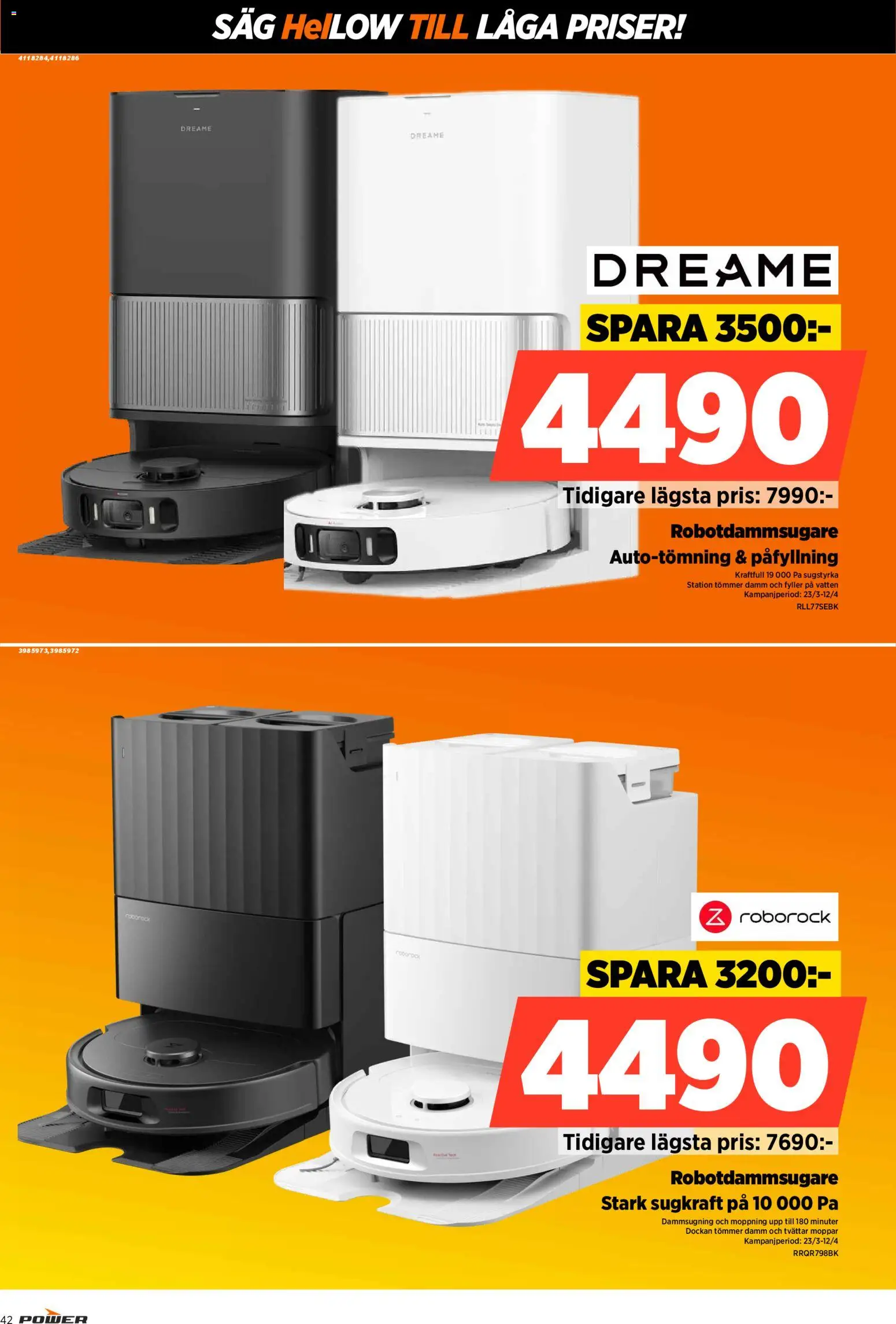 Power reklamblad aktuell från 23.09.2026 | Sida: 42 | Produkter: Såg, Robotdammsugare