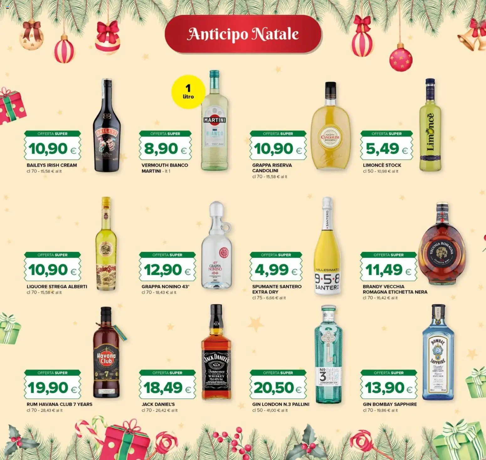 Volantino Tigre del 30.11.2025 | Pagina: 6 | Prodotti: Gin, Rum, Spumante, Grappa