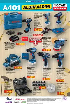 31.12.2025 tarihinden itibaren geçerli olan A101 kataloğu önizlemesi | Sayfa: 20 | Ürünler: Askı, Kutu, Somun, Ağırlık
