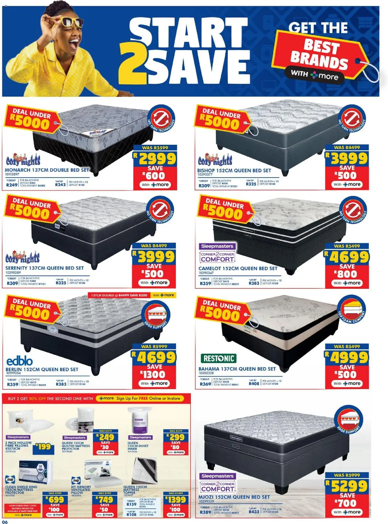 New Russells catalogue – valid from 29.12.2025 | Page: 6 | Products: Duvet, Double bed, Queen bed, Bed