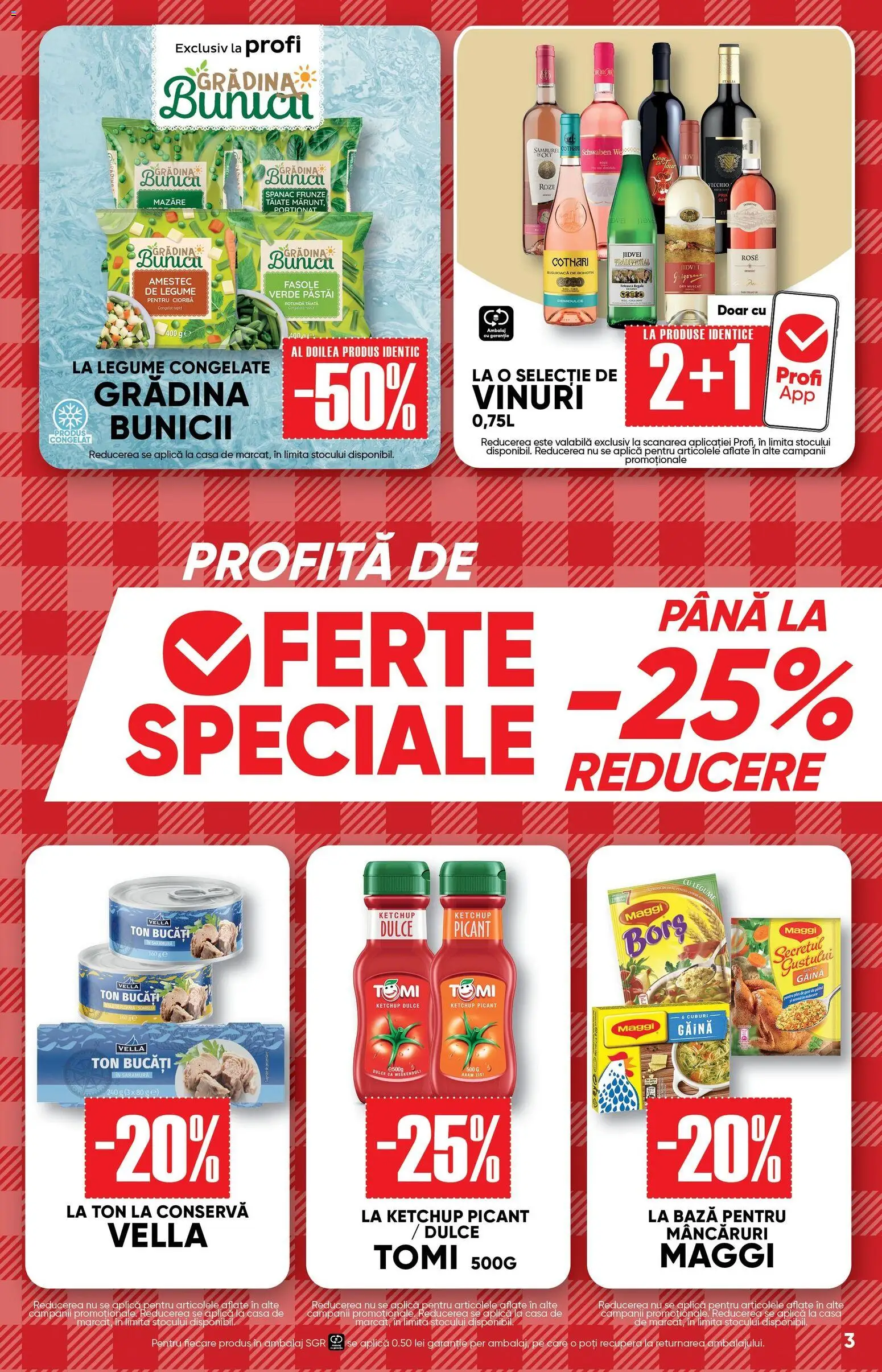 Noul catalog Profi – valabil de la 01.04.2026 | Pagină: 3 | Produse: Mazăre, Ketchup, Legume
