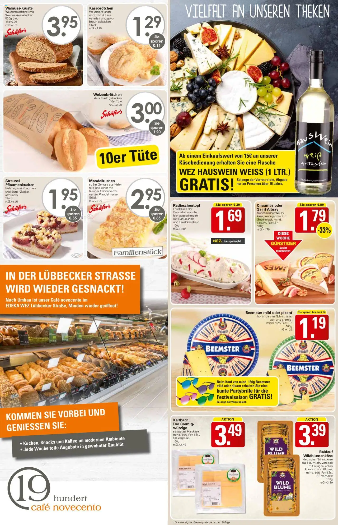 WEZ Prospekt - gültig ab dem 28.07.2025 | Seite: 4 | Produkte: Pflaumen, Käse, Sahne, Frischkase