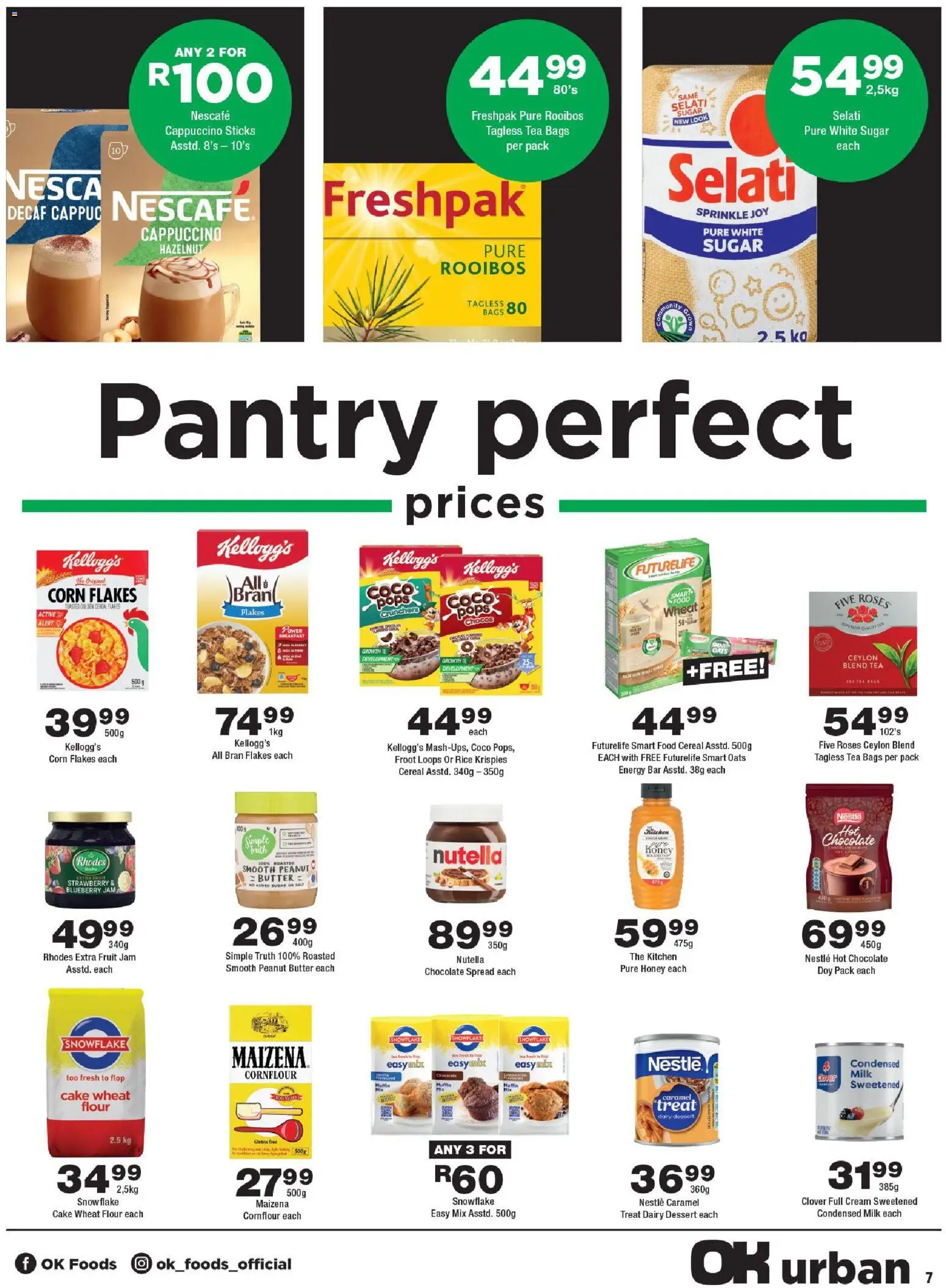 New OK Foods catalogue – valid from 24.04.2026 | Page: 7 | Products: Cover, Jam, Butter, Peanut butter