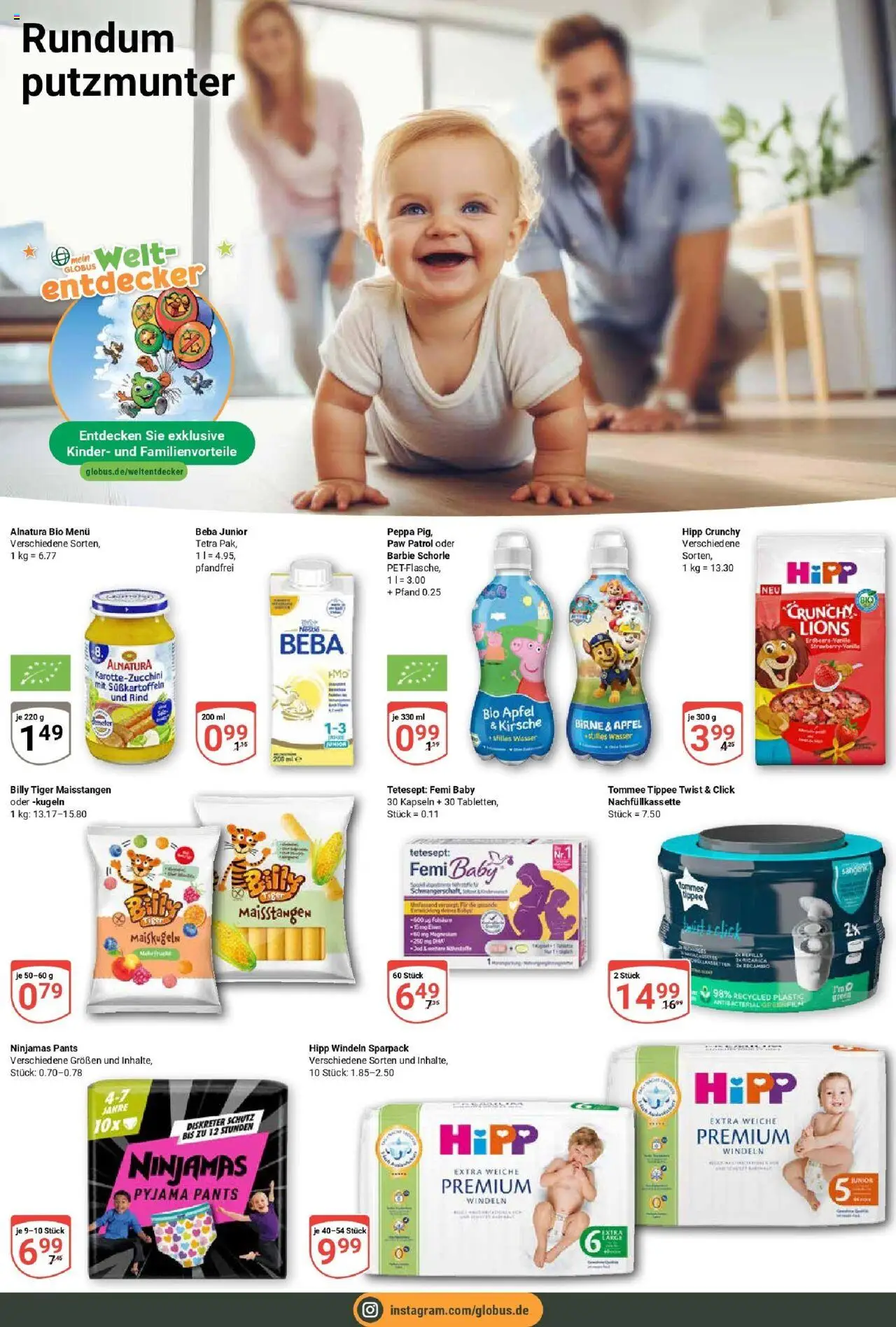 Globus prospekt Neutraubling	 - gültig ab dem 29.06.2025 | Seite: 28 | Produkte: Äpfel, Wasser, Birne, Pyjama