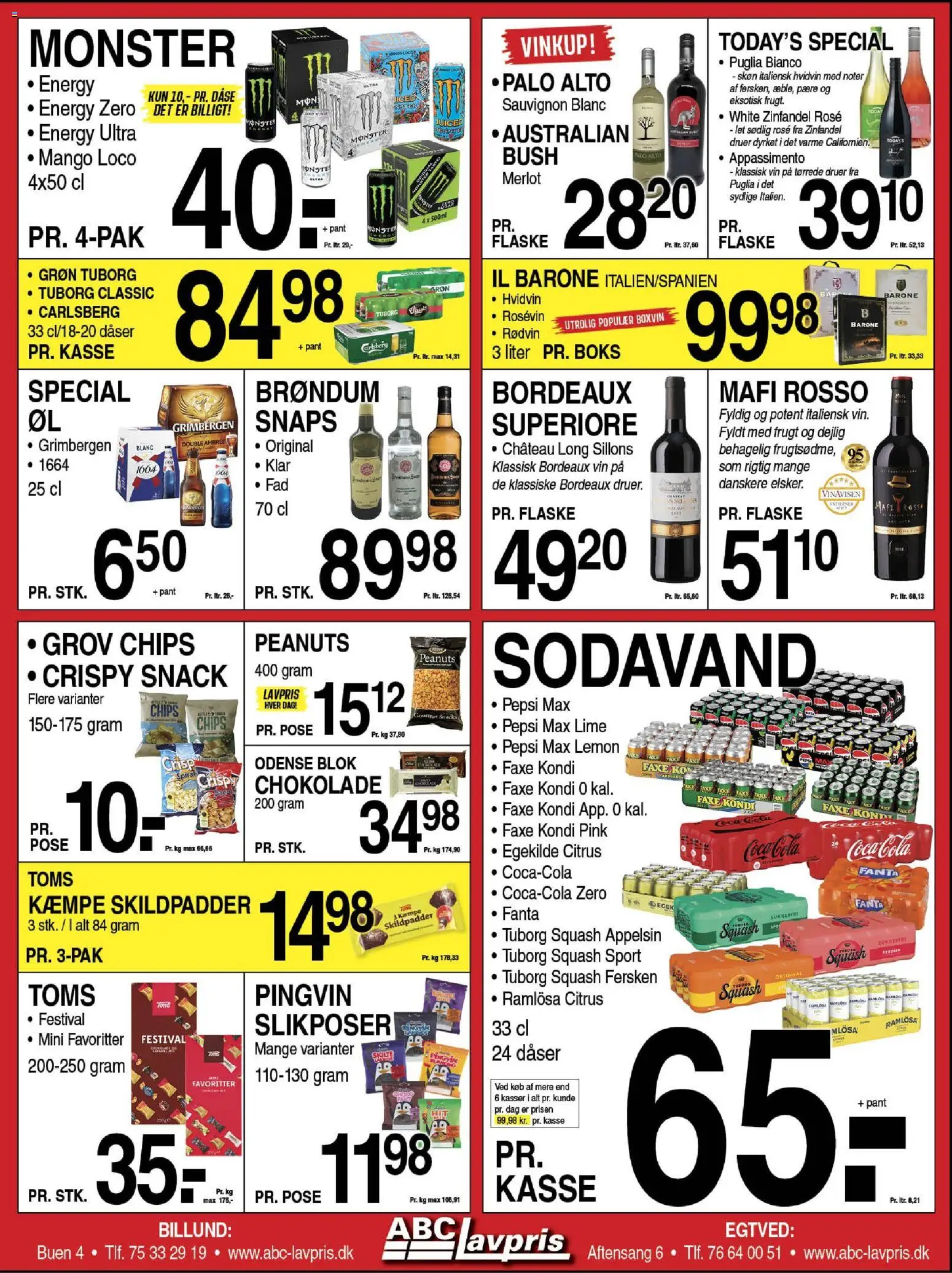 Abc Lavpris tilbudsavis – gyldig fra 12.11.2025 | Side: 6 | Produkter: Lime, Faxe Kondi, Pepsi Max, Tuborg Squash