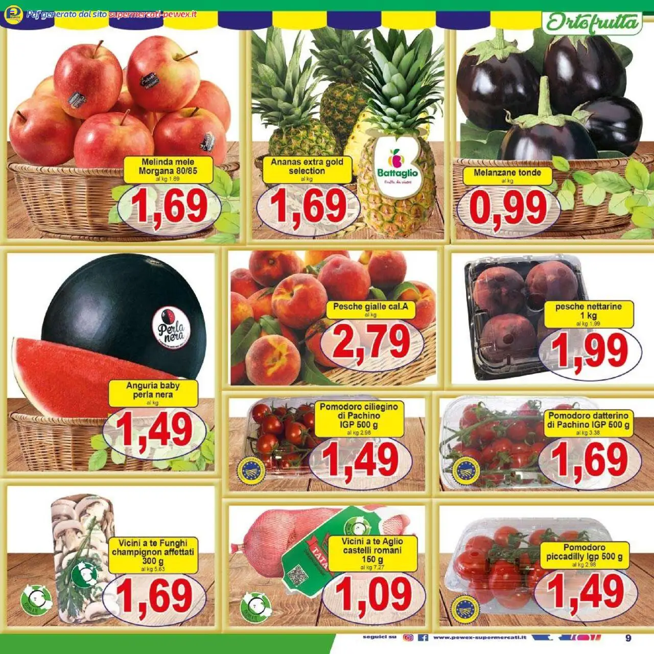 Volantino Pewex del 13.06.2025 | Pagina: 9 | Prodotti: Tè, Pomodoro, Aglio, Ananas