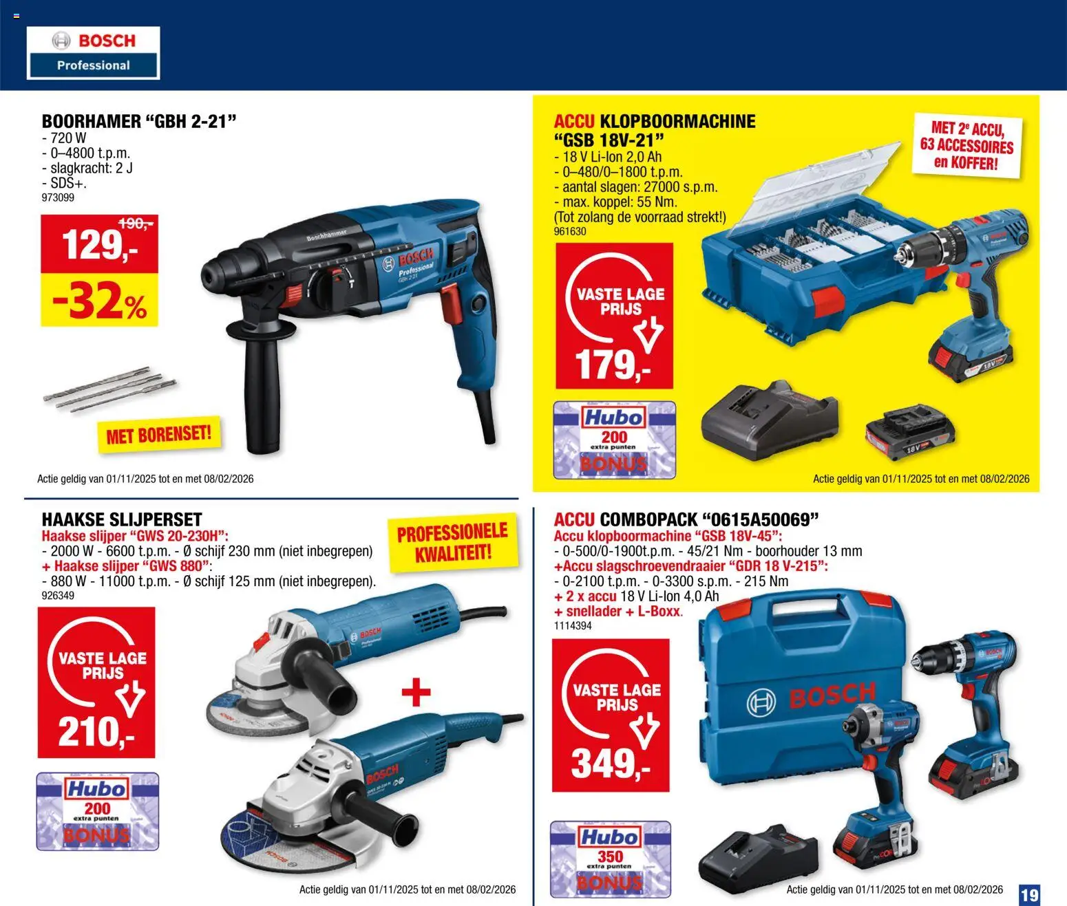 {H1} | Pagina: 19 | Producten: Koffer, Schijf, Slijper, Jeu de go