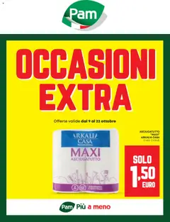 Anteprima del volantino PAM Occasioni Extra catalogo valido a partire dal 09.10.2025