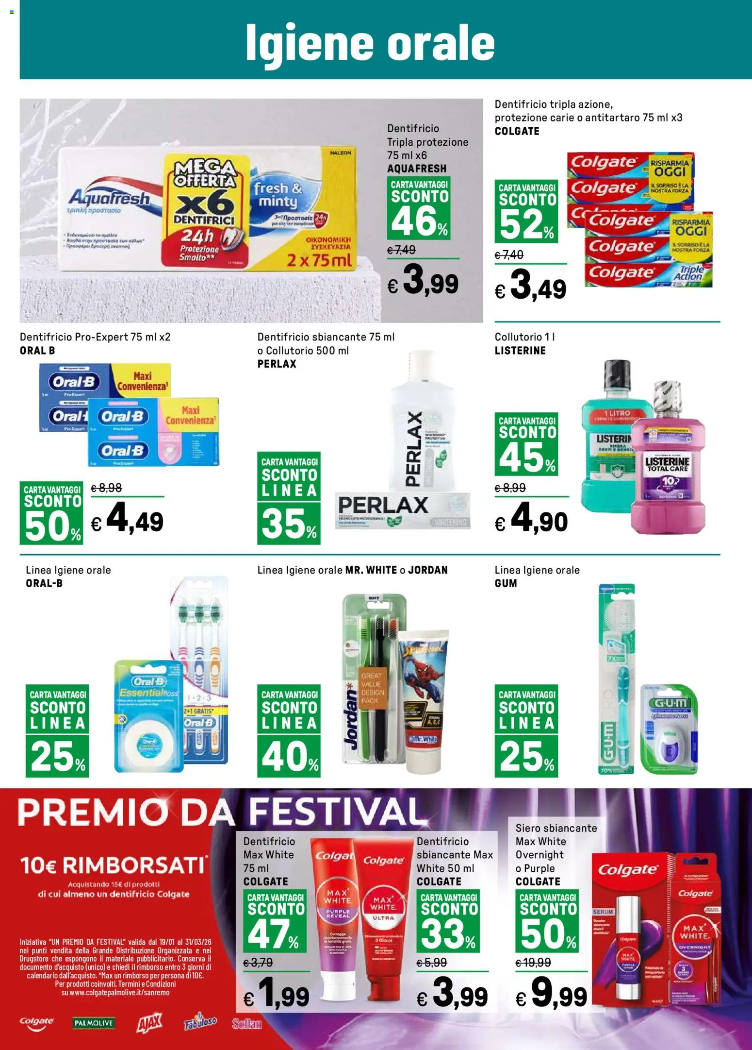 Volantino Iper del 19.01.2026 | Pagina: 14 | Prodotti: Jordan, Dentifricio, Collutorio