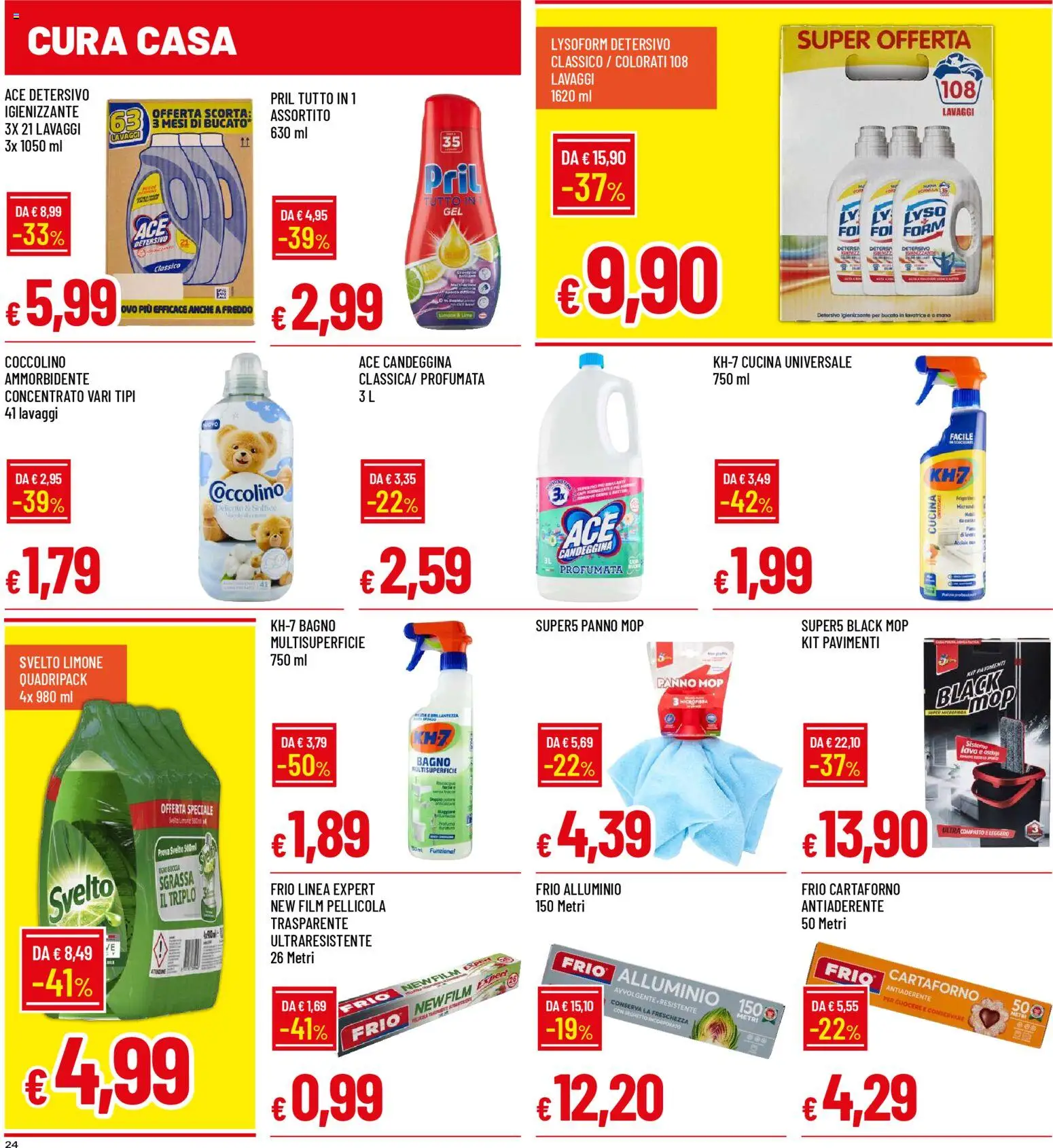 Volantino Galassia del 01.12.2025 | Pagina: 24 | Prodotti: Ammorbidente, Candeggina, Limone, Alluminio