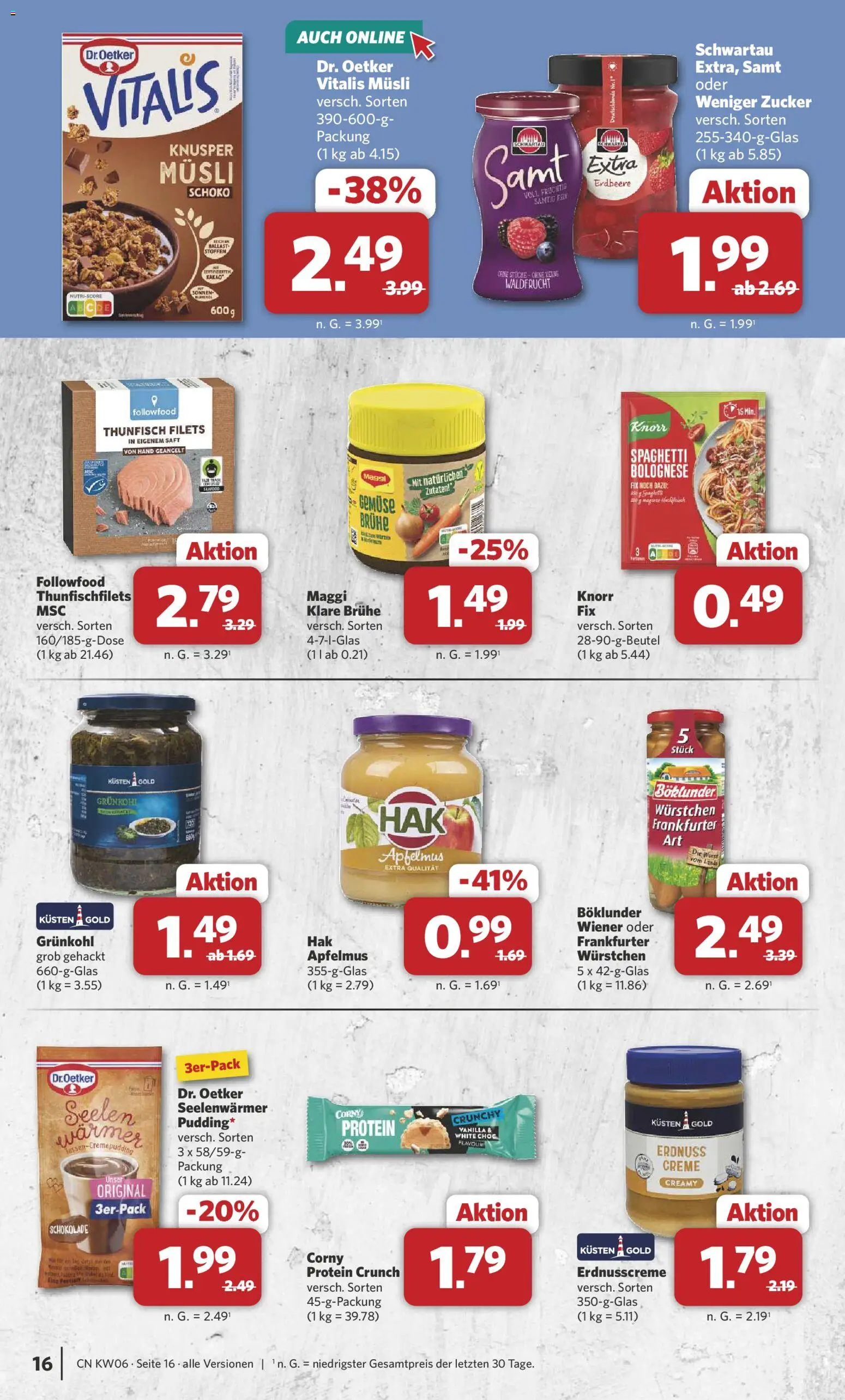 Combi Prospekt 	 – gültig ab 02.02.2026 | Seite: 16 | Produkte: Maggi, Schokolade, Zucker, Saft
