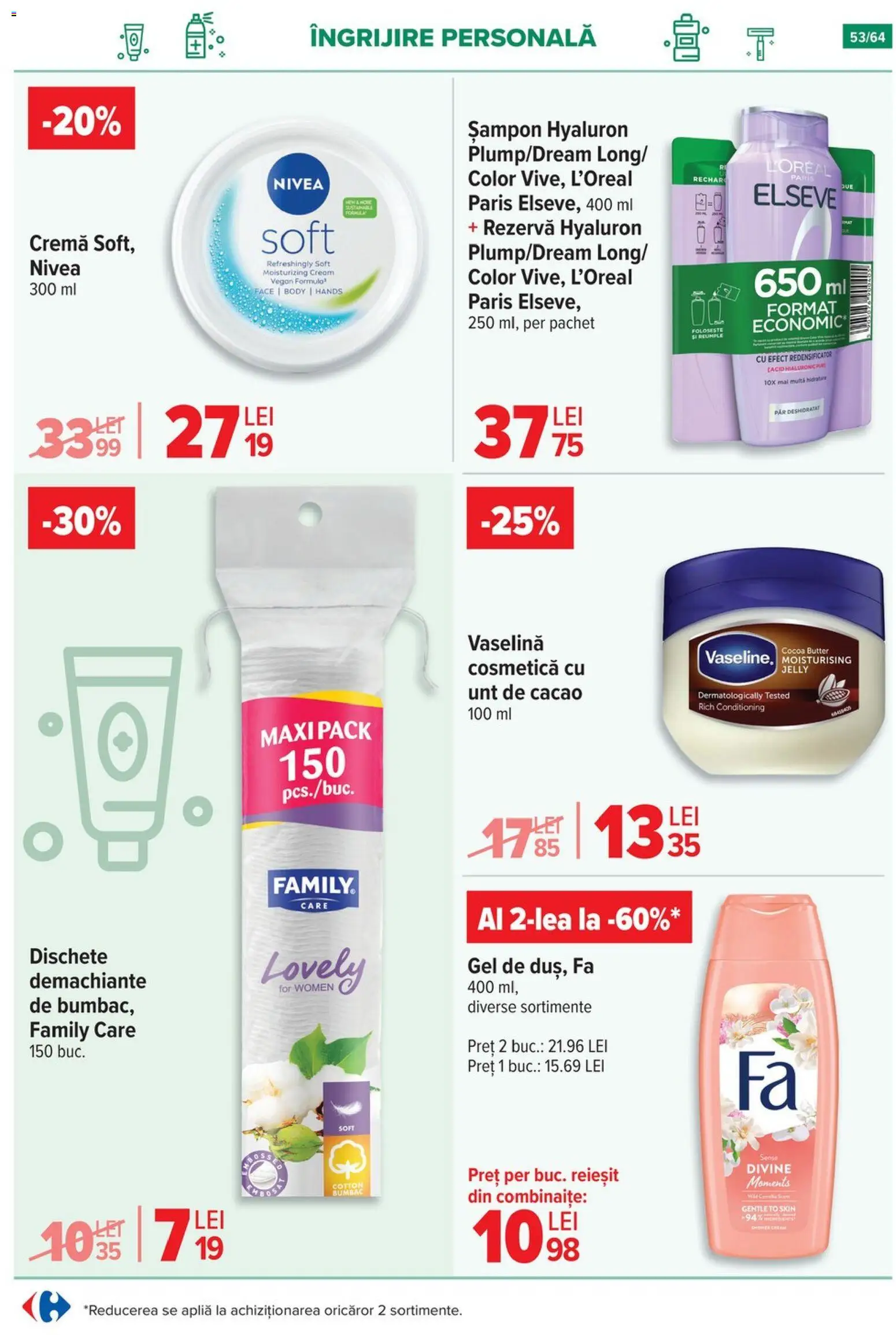 Noul catalog Carrefour – valabil de la 29.10.2025 | Pagină: 56 | Produse: Body, Șampon, Unt, Cremă