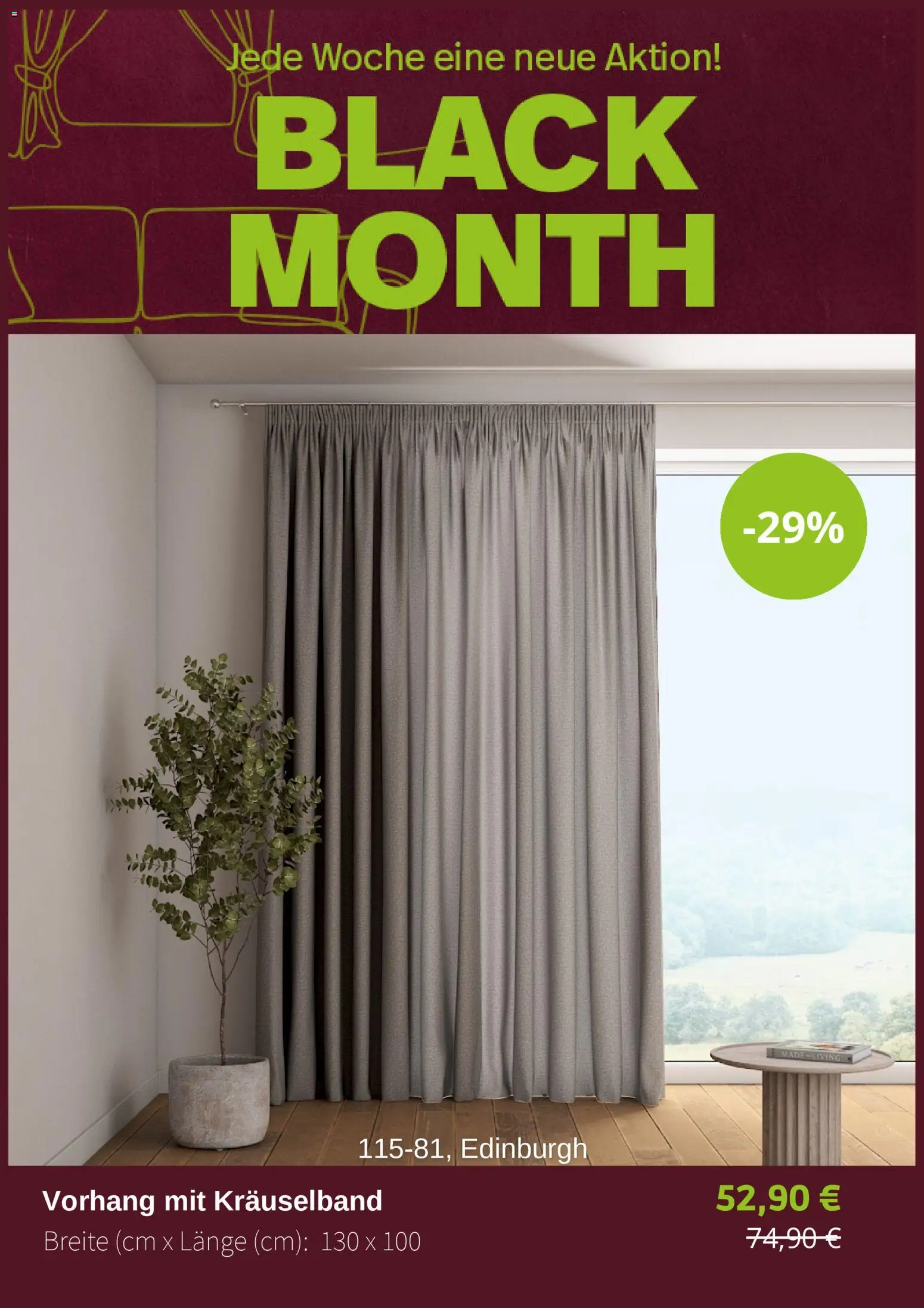 Dekoria - Black Friday – gültig ab 11.11.2025 | Seite: 10 | Produkte: Vorhang