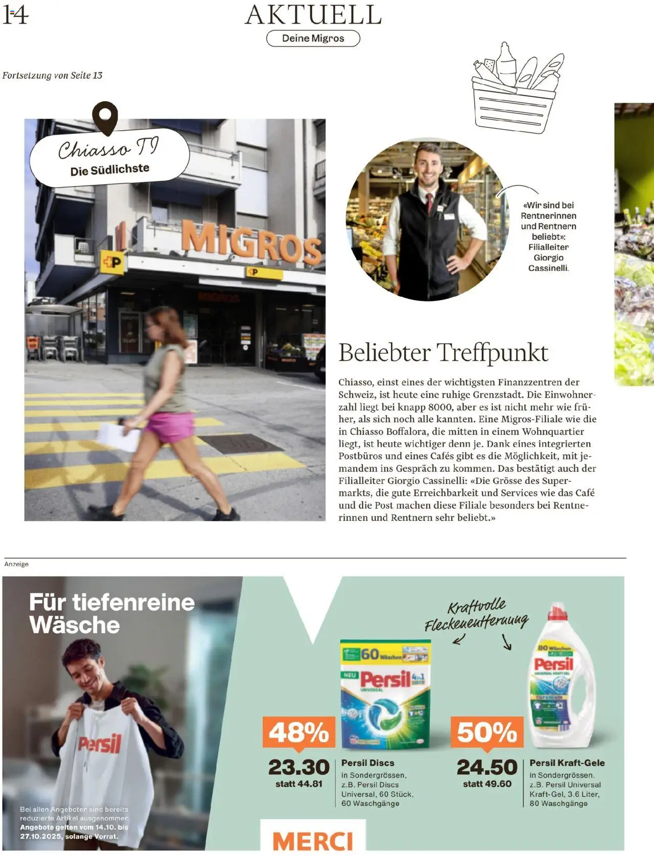 Migros Magazin – gültig ab 13.10.2025 | Seite: 14