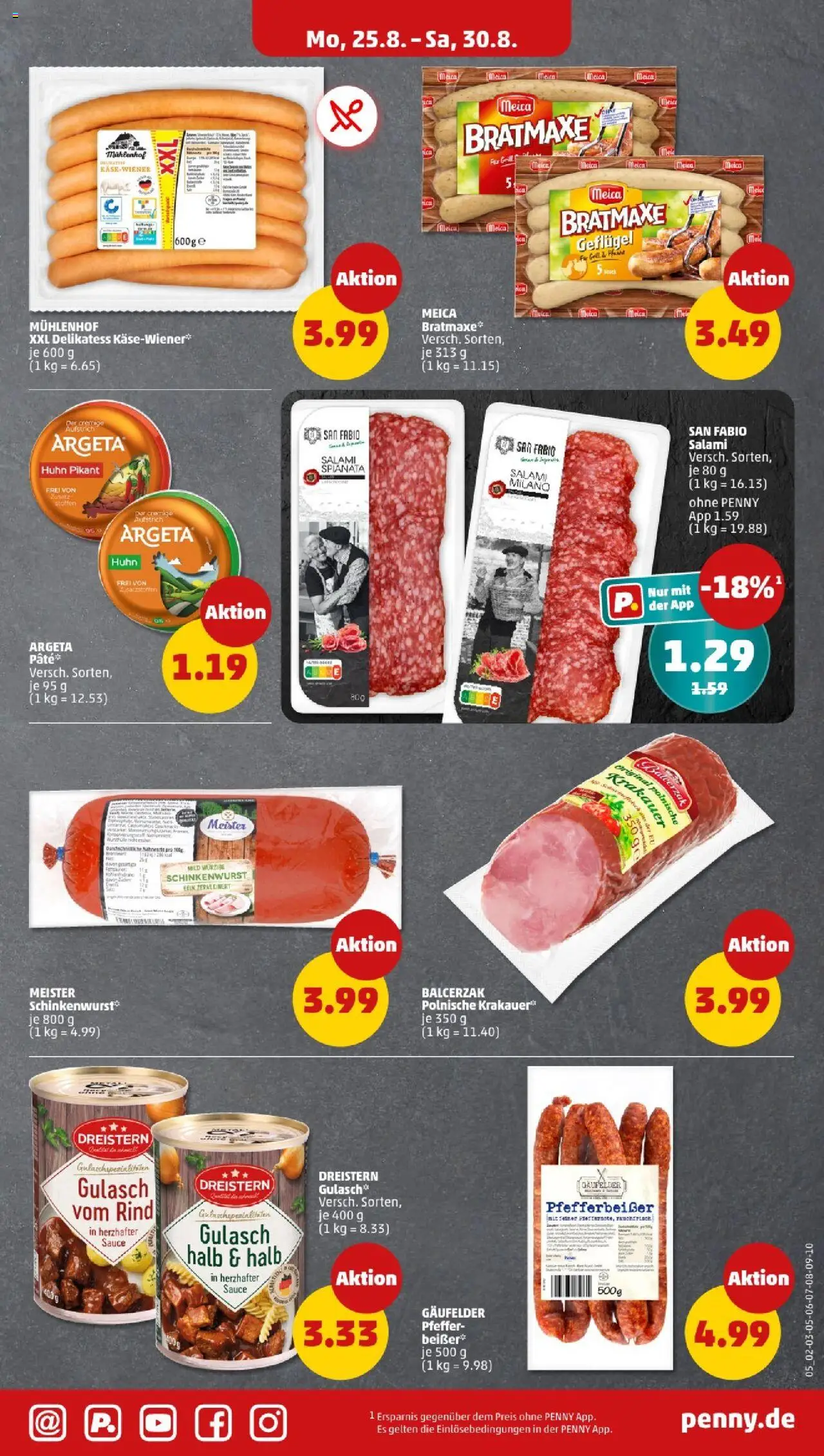 Penny - Hamburg - gültig ab dem 25.08.2025 | Seite: 5 | Produkte: Grill, Meica, Pfeffer, Salami