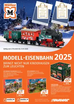 Müller Modell-Eisenbahn 2025 ab 27.10.2025 gültig